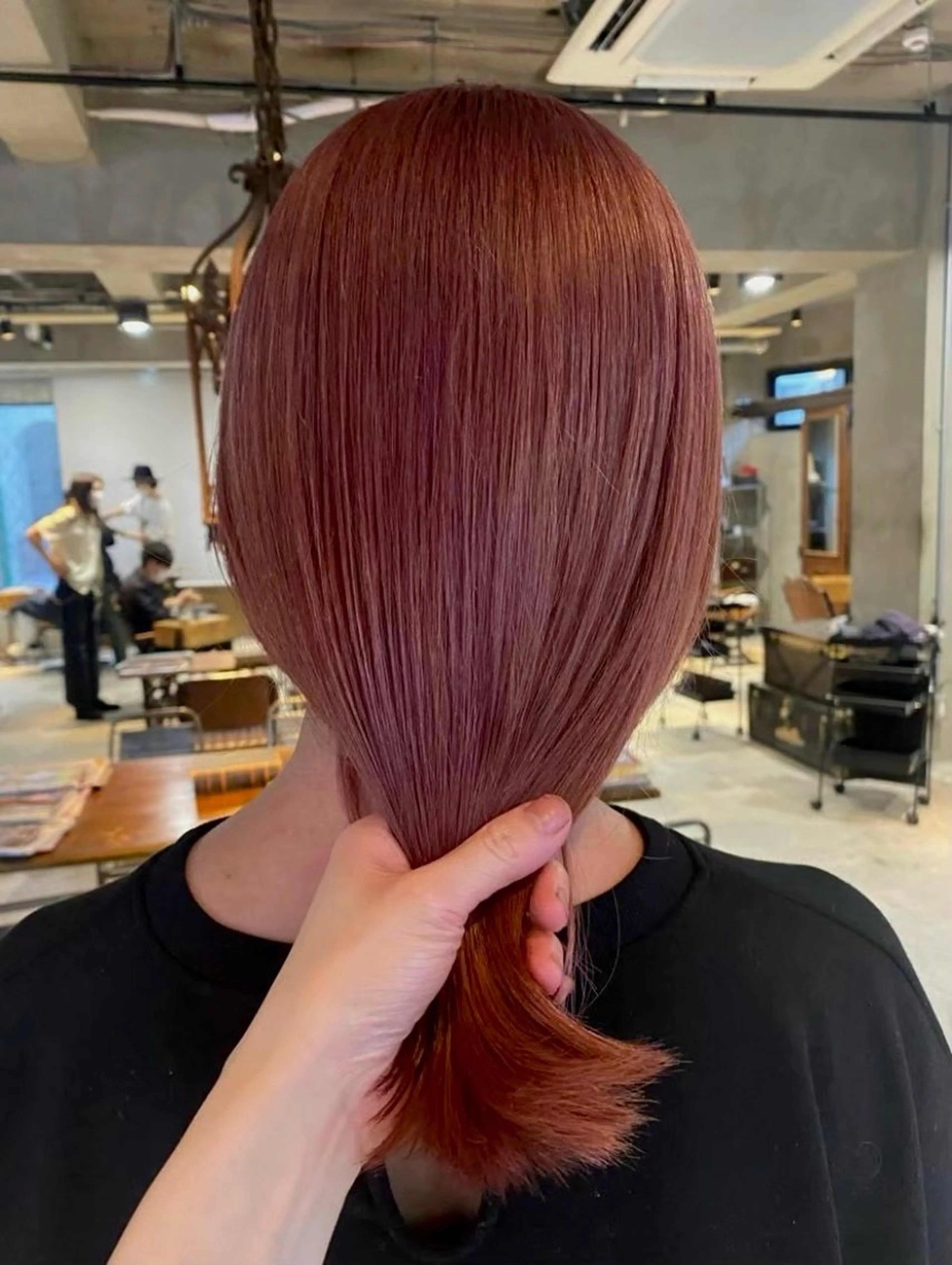 ミディアム カラー ヘアカラー トリートメント 🦋韓国/暖色カラー RENA🦋のヘアスタイル