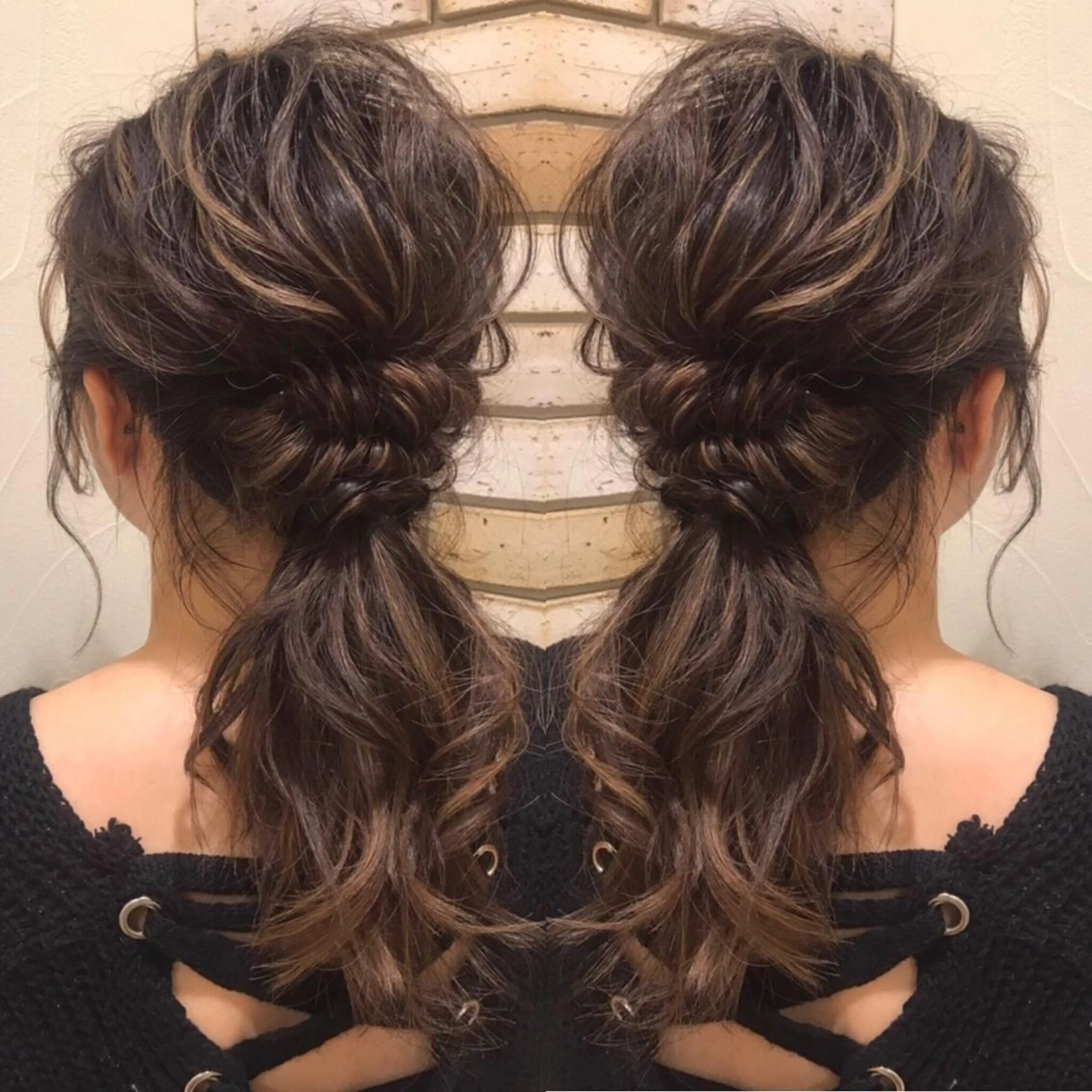 ヘアアレンジ 透明感カラー・ 髪質改善🩵イケダのヘアスタイル