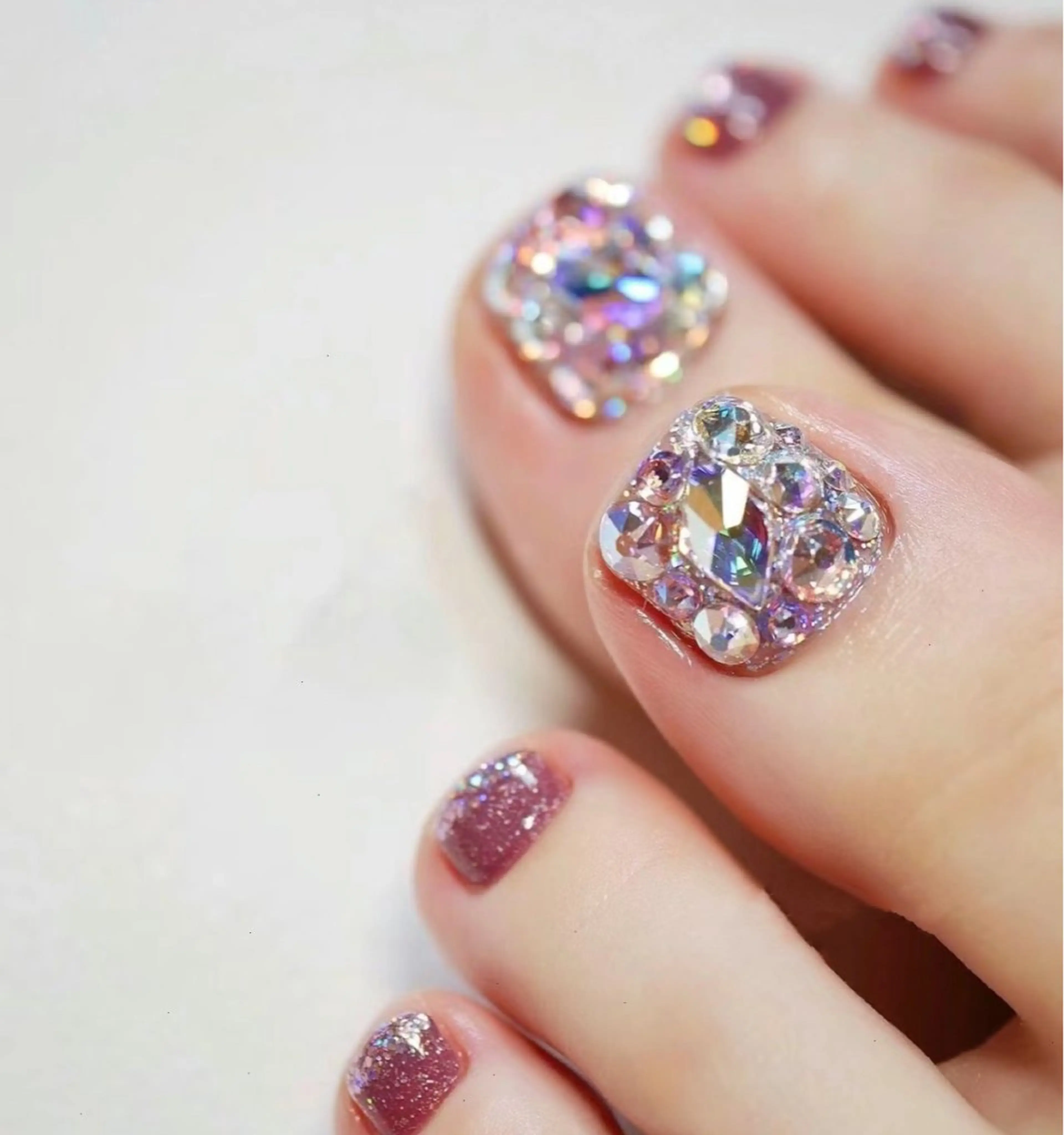 ネイル フットネイル M🌷nail 長さだし専門店のネイルデザイン