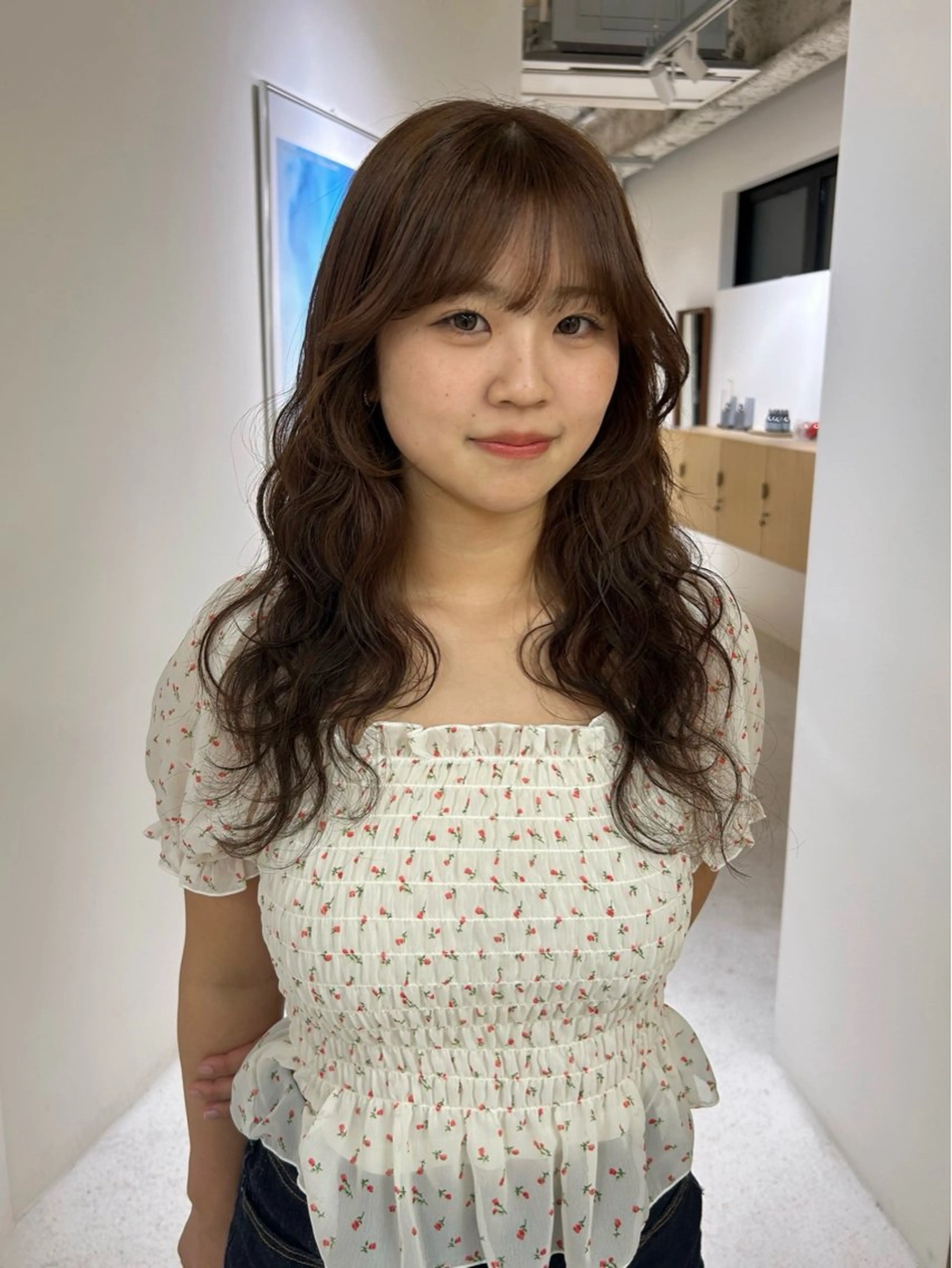 カラー ブラウンカラー 透明感カラー ナチュラルブラウン 藤原 美羽のヘアスタイル