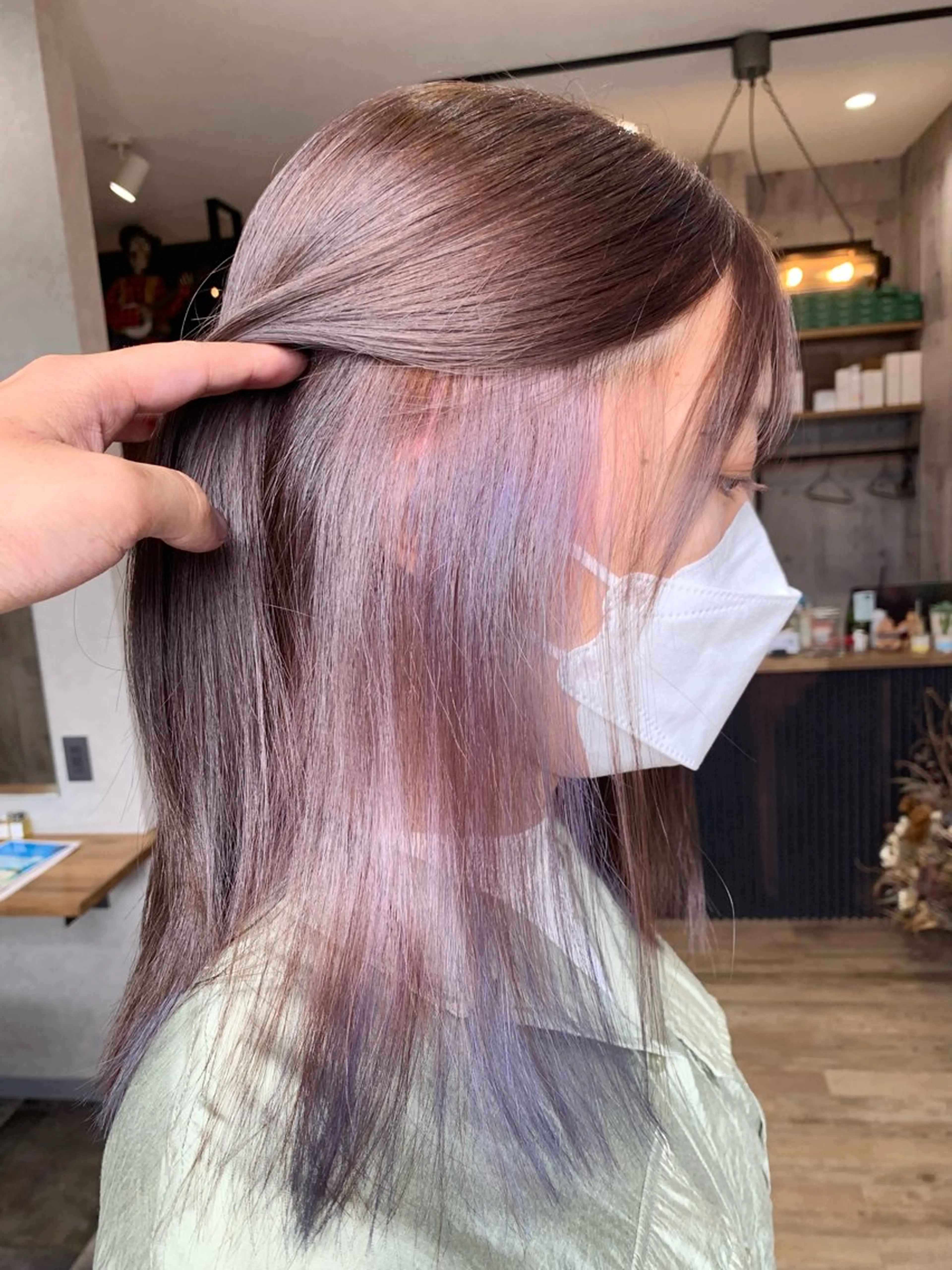 ミディアム カット ヘアカラー ヘッドスパ yoshihara yuukiのヘアスタイル