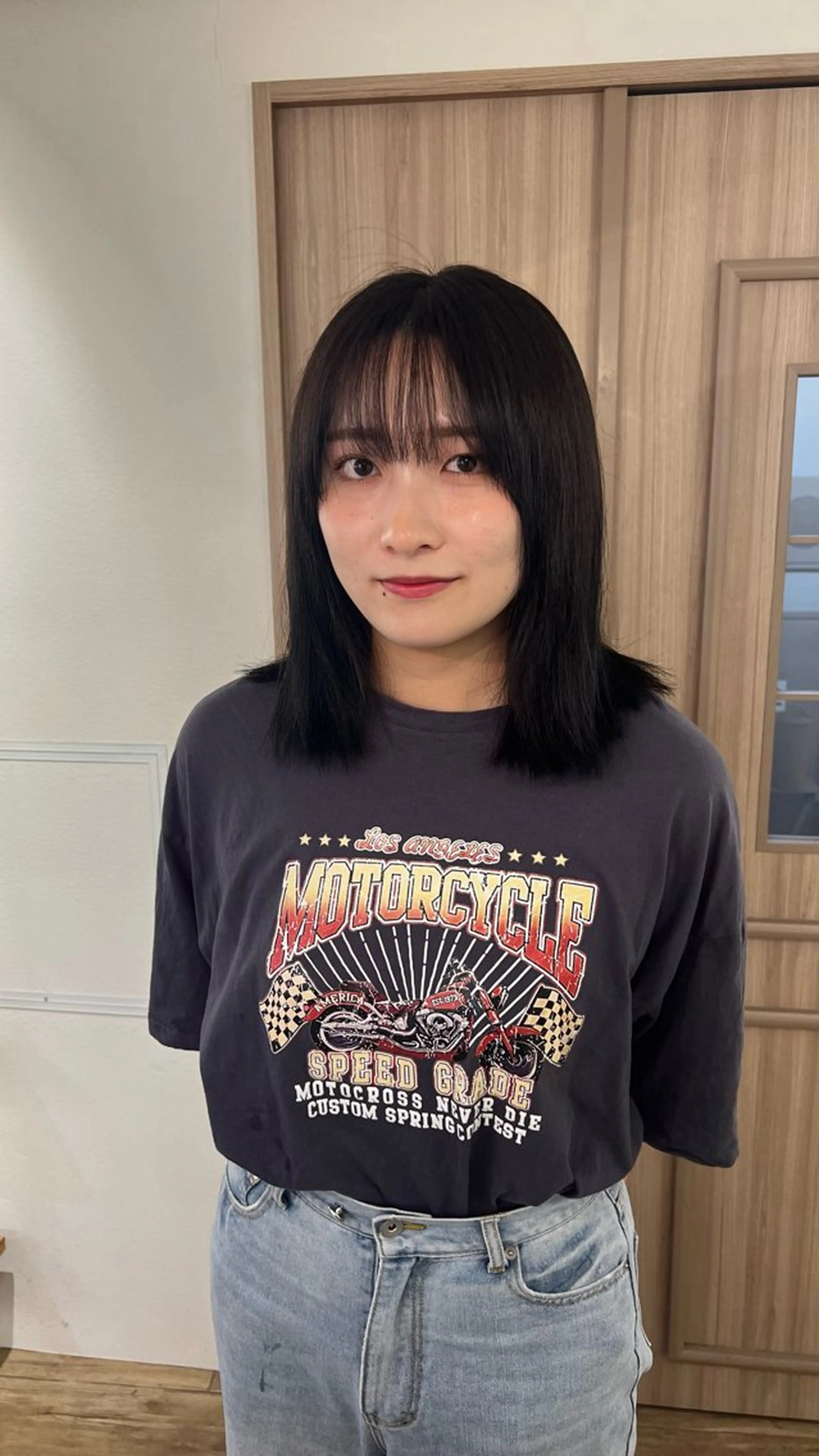 ミディアム カラー ヘアカラー ミディアムレイヤー/ 艶カラー🎀　emiのヘアスタイル