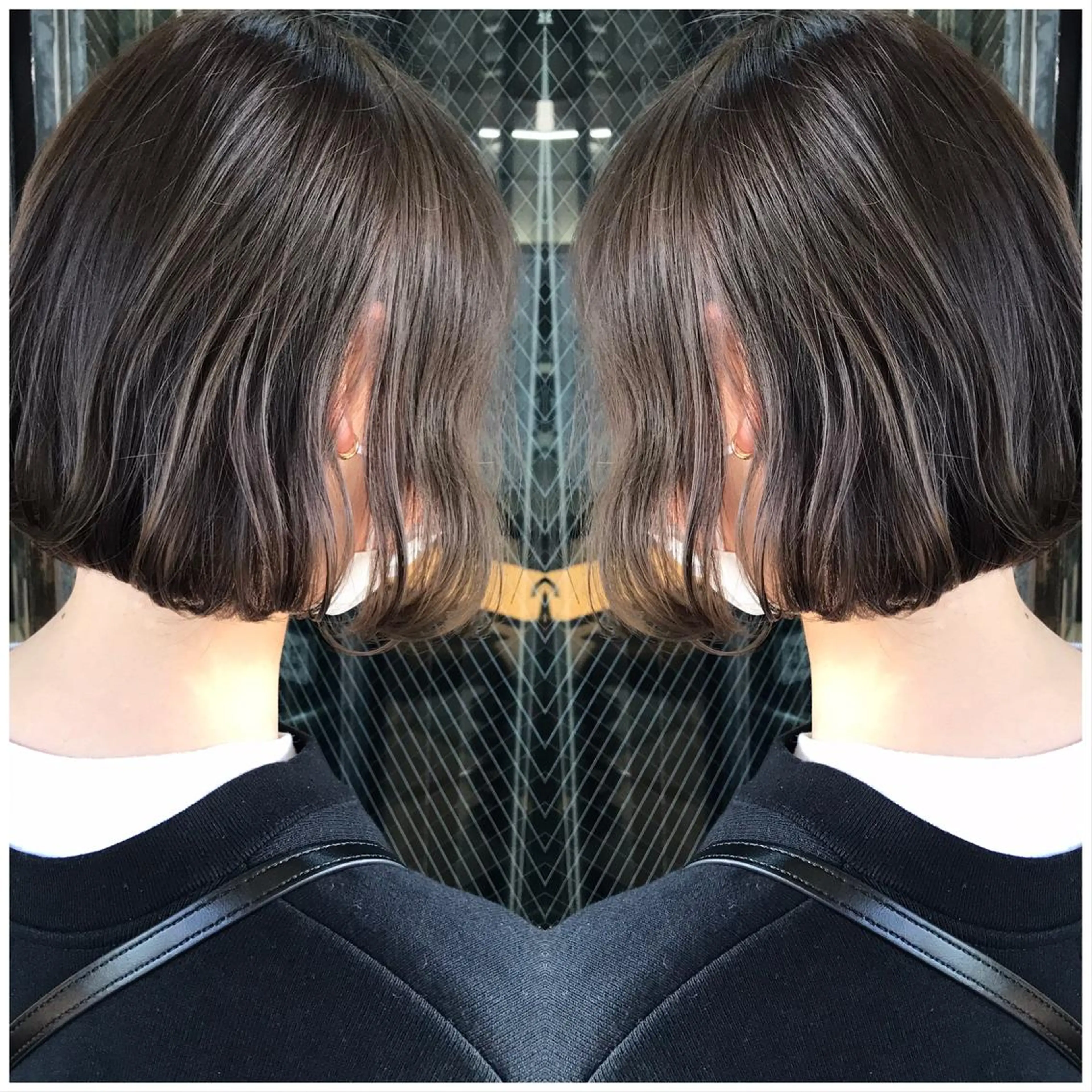 ショート カラー ブリーチ 透明感カラー ブリーチなしカラー カット ヘアカラー トリートメント ハタケヤマヨシキ ／BOOTHのヘアスタイル