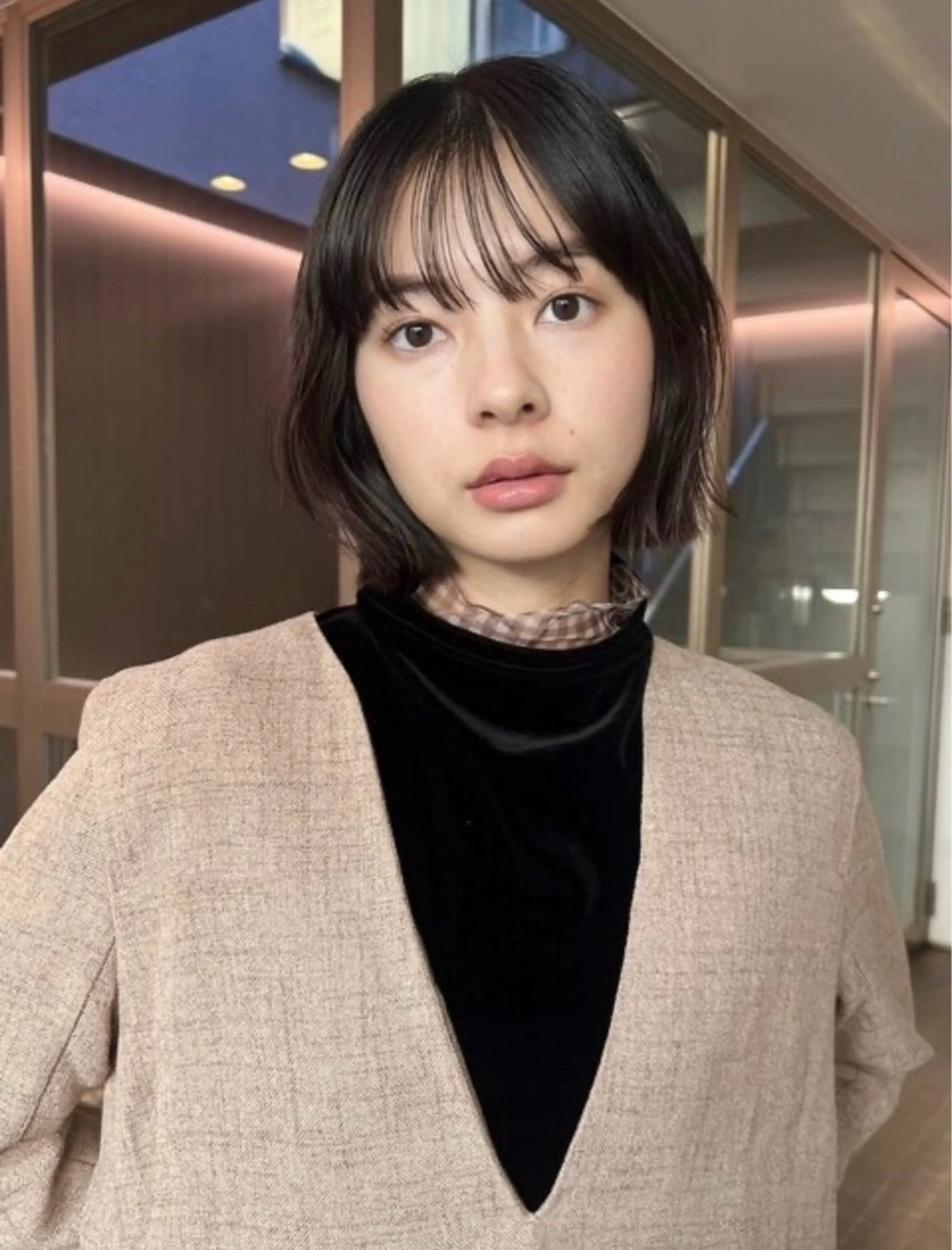 ショート カラー パーマ FILMS熊取谷 花のヘアスタイル