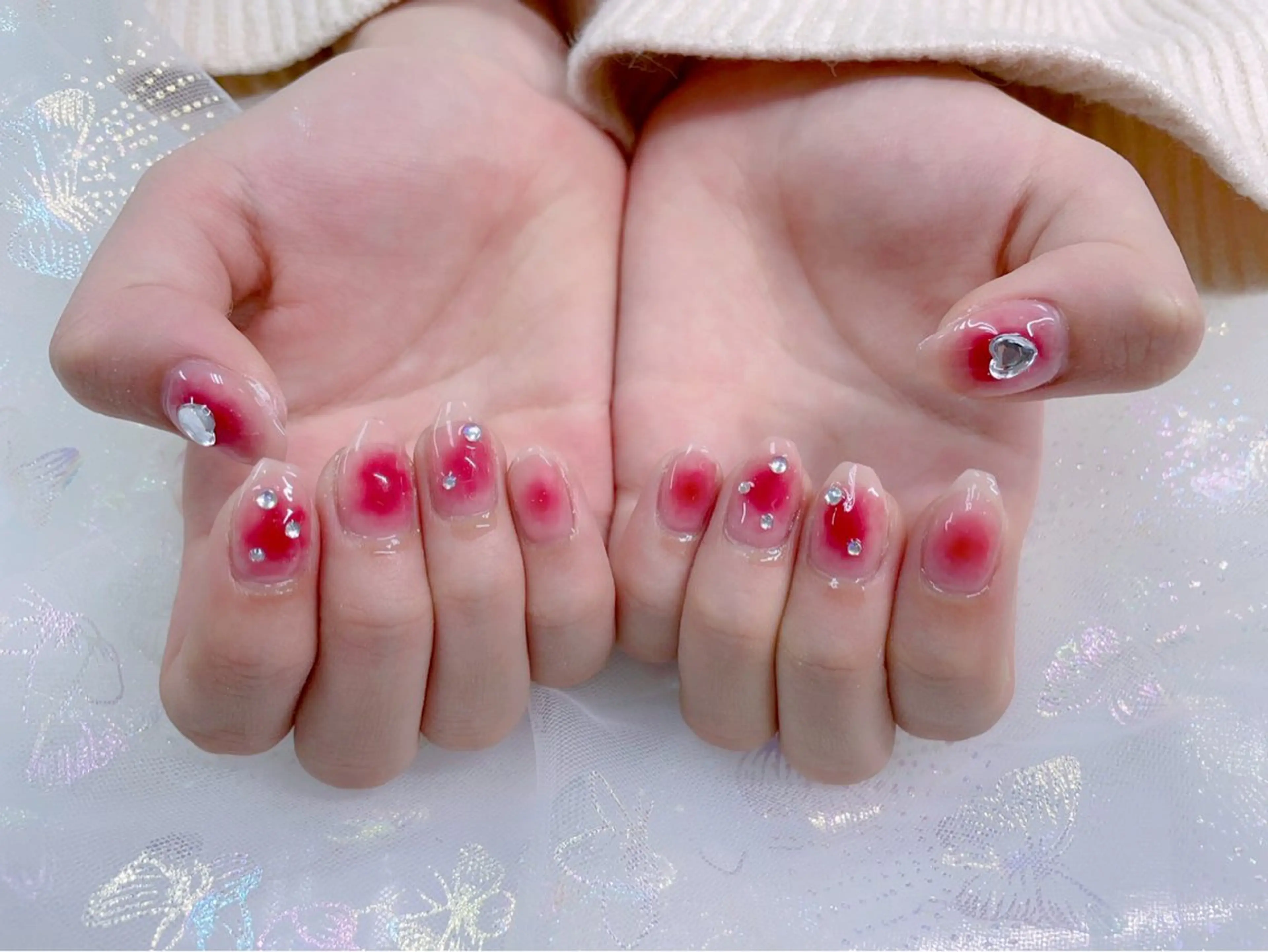 ネイル パーツ全部¥110 サロンミミのネイルデザイン