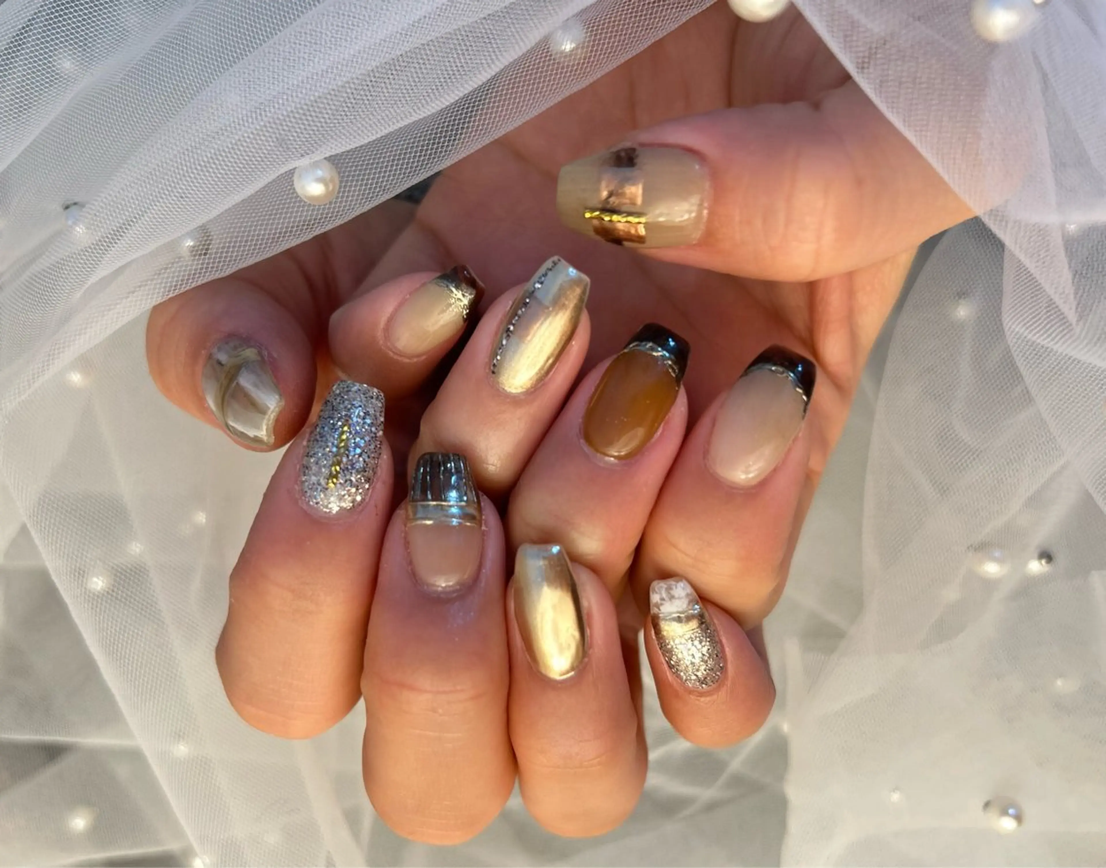 ネイル ハンドネイル フットネイル ✴︎ Delightのネイルデザイン