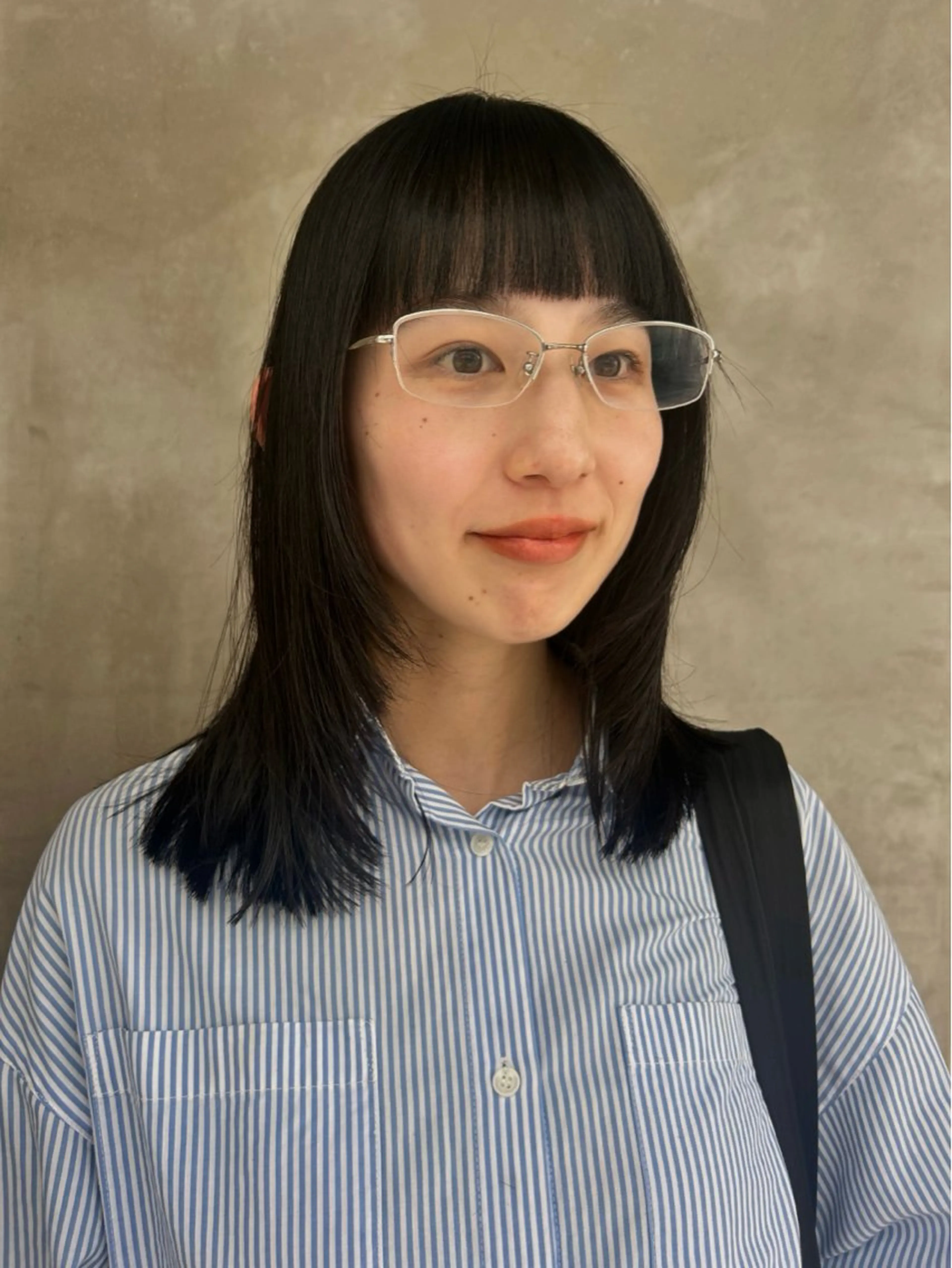 ミディアム カラー デザインカット/ パーマ/nanaのヘアスタイル