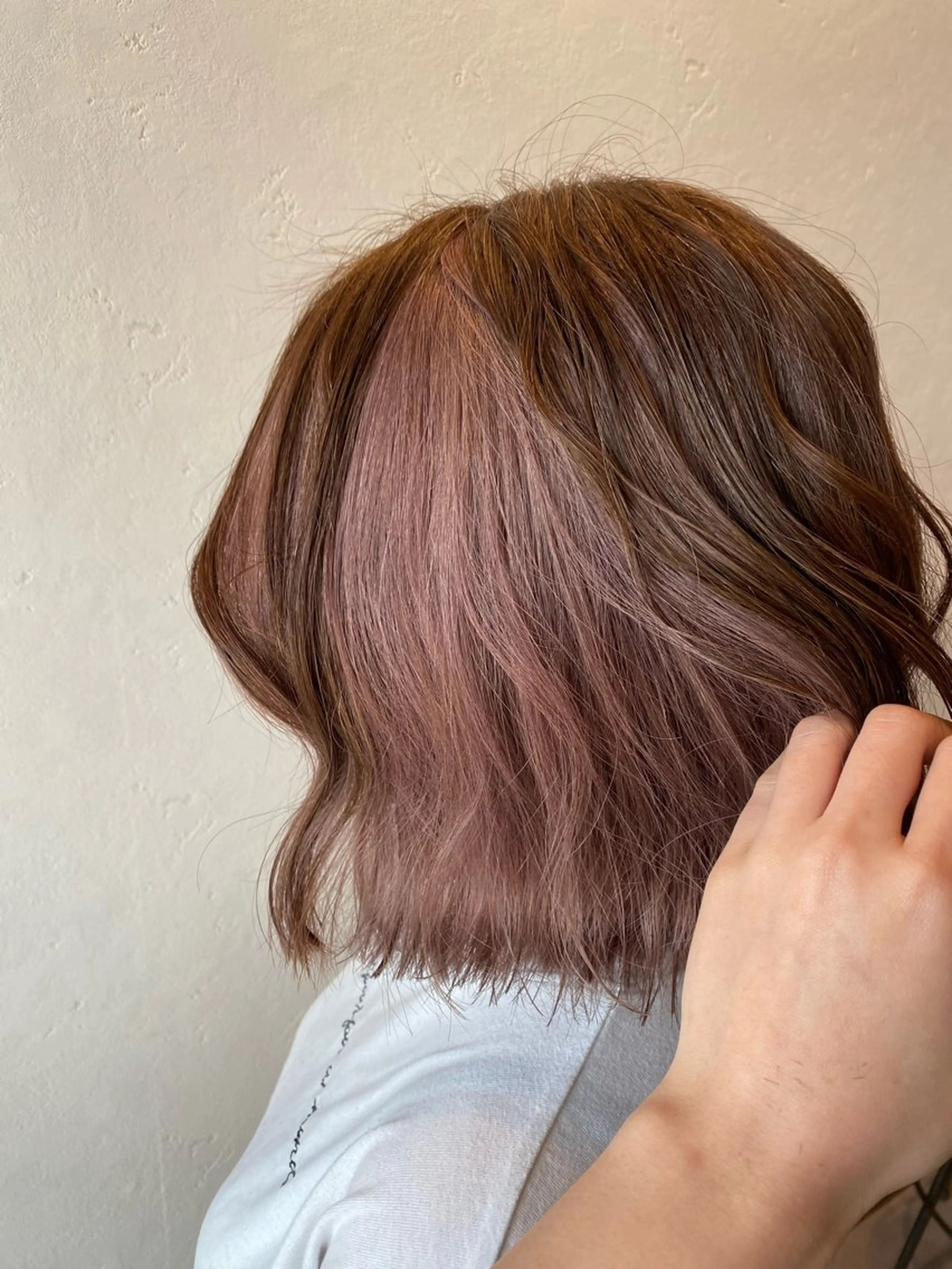 ミディアム カット ヘアカラー 希優🌺ソムリエ /ブリーチ/カットのヘアスタイル