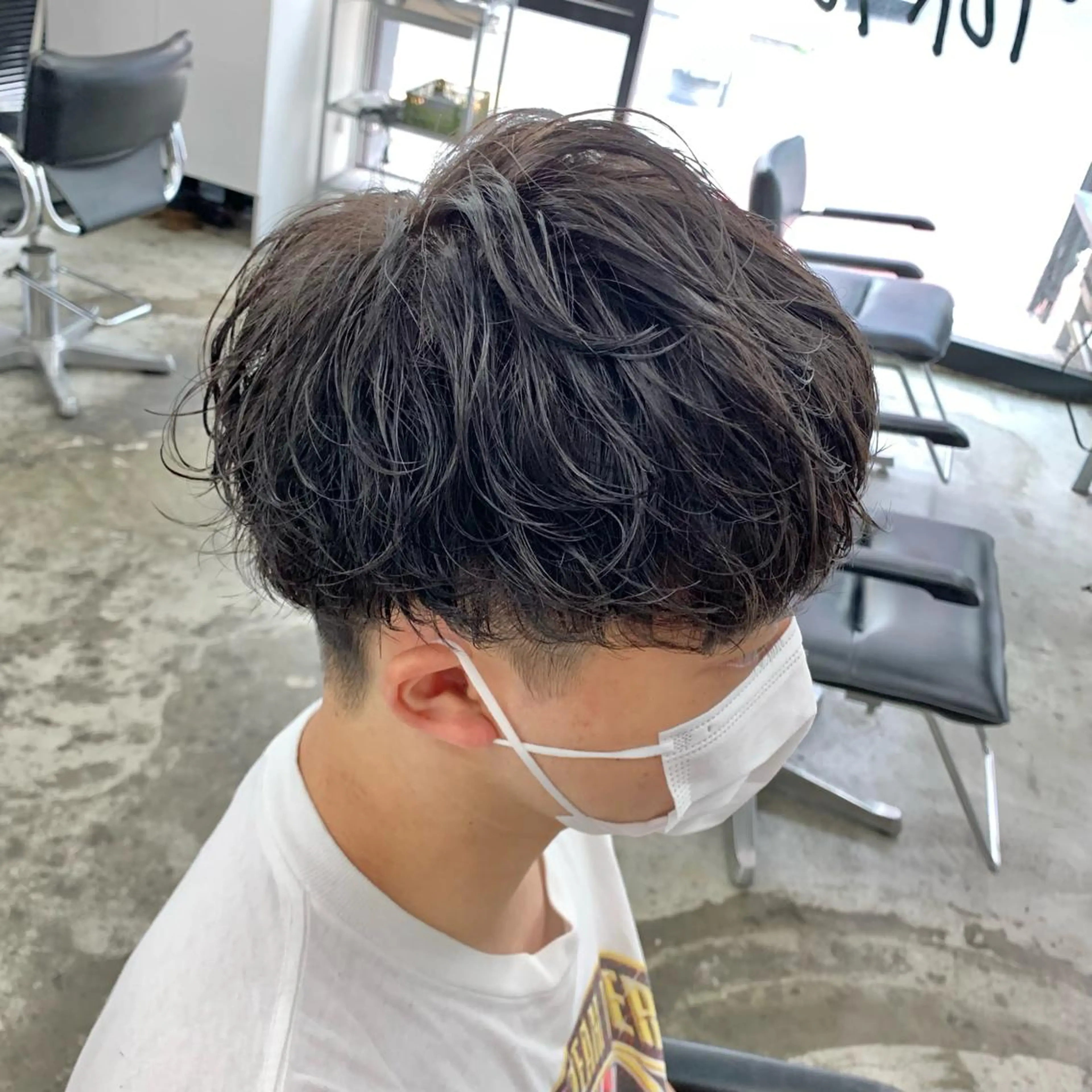 ショート パーマ メンズ マッシュ カット パーマ メンズ特化美容師/ 藤戸 椋のヘアスタイル