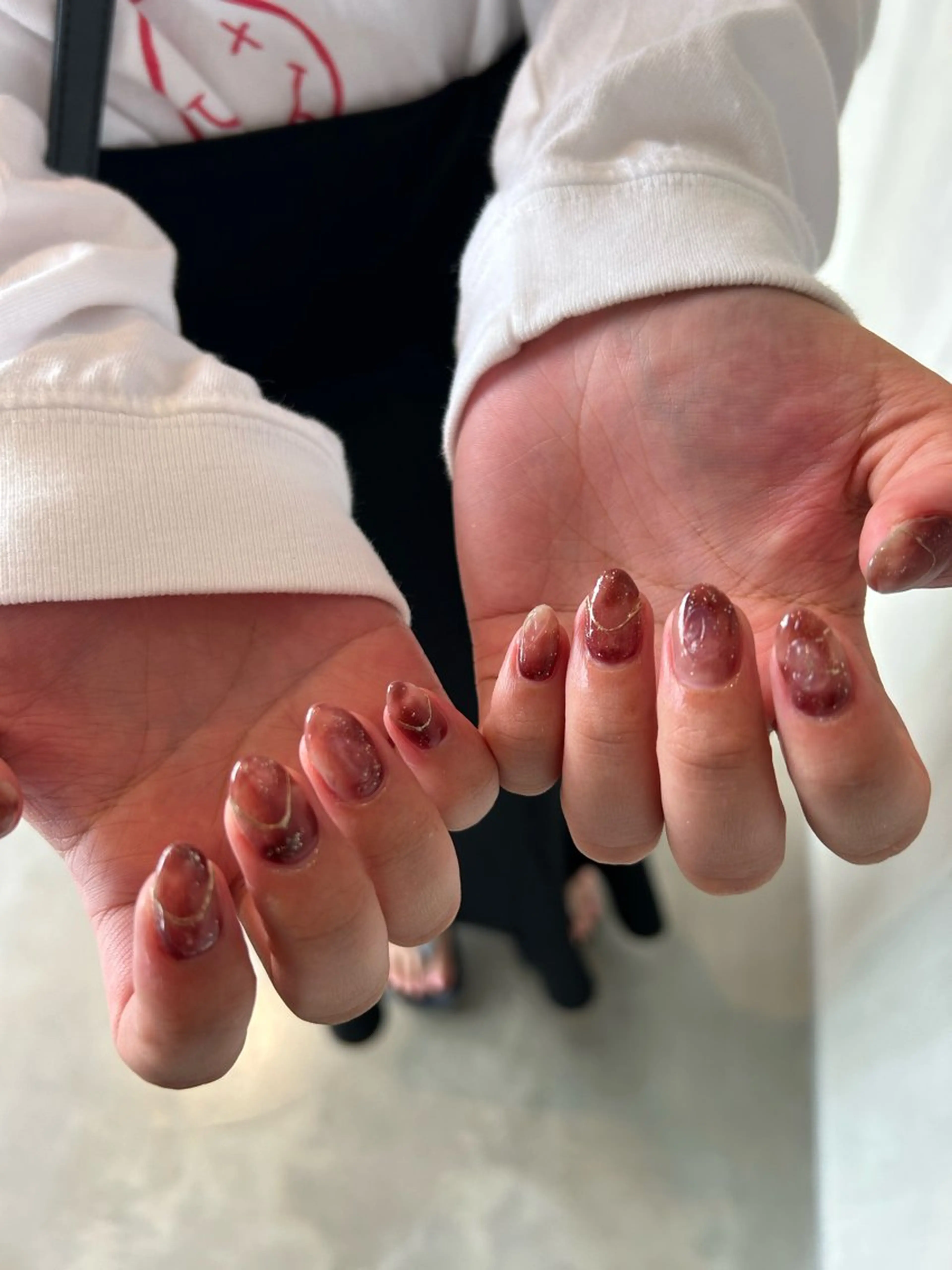 ネイル ニュアンスネイル ハンドネイル フットネイル tote. sumileのネイルデザイン