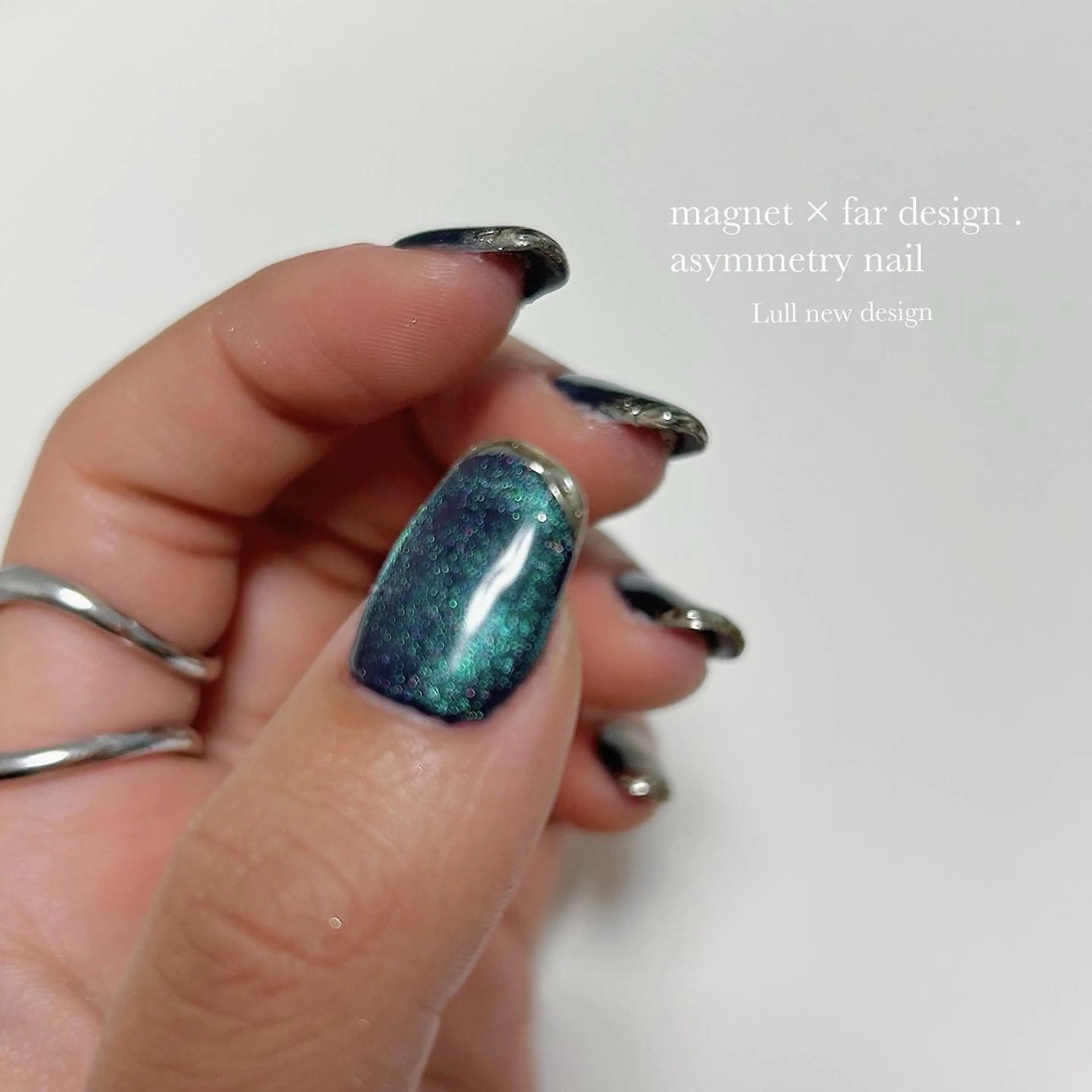 【マグネットネイル/オフ込み】他店オフ無料✨/パラジェル別途料金/グラデーション/長さだし別途/スカルプの写真