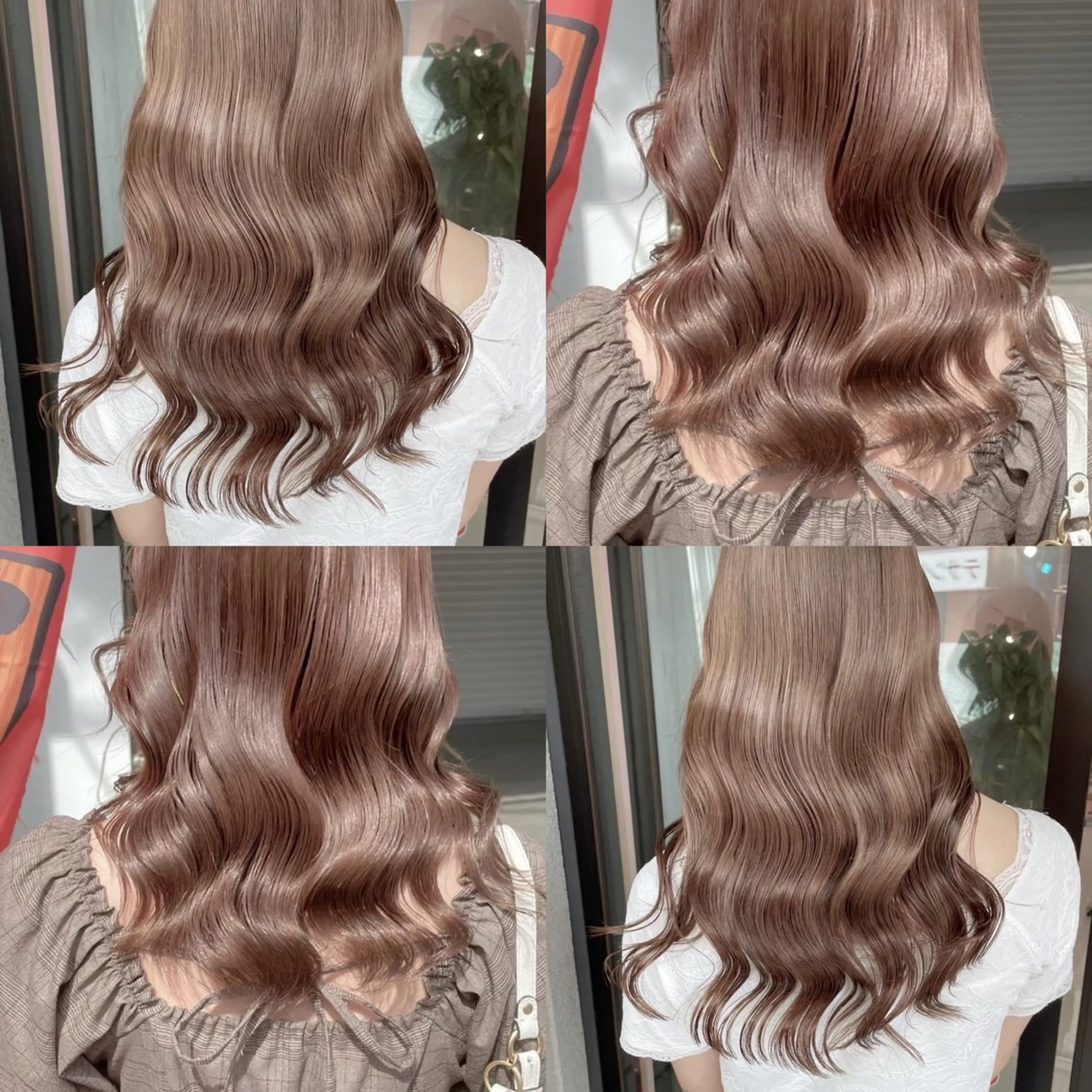 セミロング カラー カット Beleza原宿所属・MOMO艶髪 🩵モテカラーのヘアスタイル