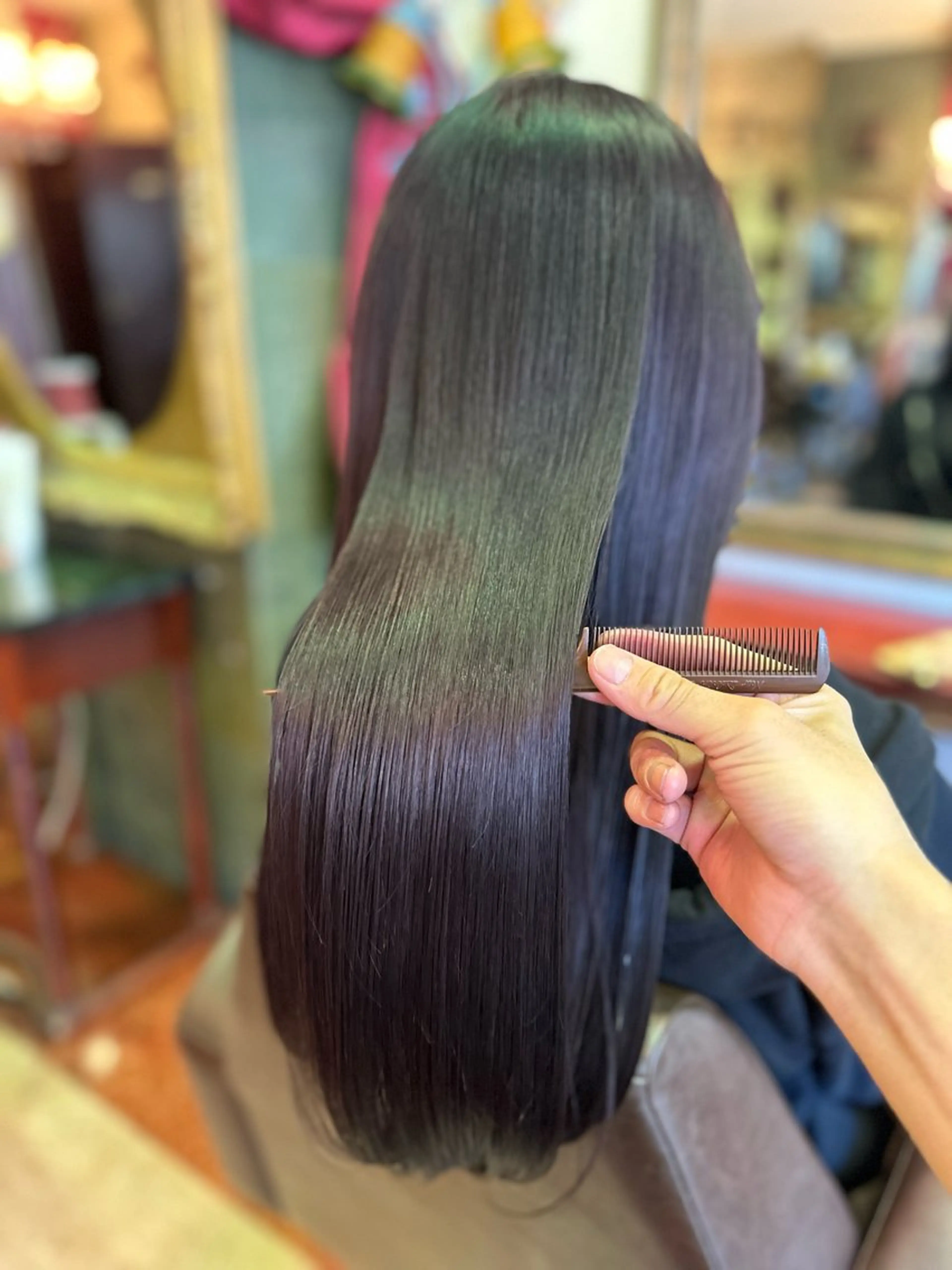 ロング カラー アディクシーカラー ケアカラー 透明感カラー イルミナカラー バイオレットカラー カット ヘアカラー トリートメント 【美髪矯正 /髪質改善】RINのヘアスタイル