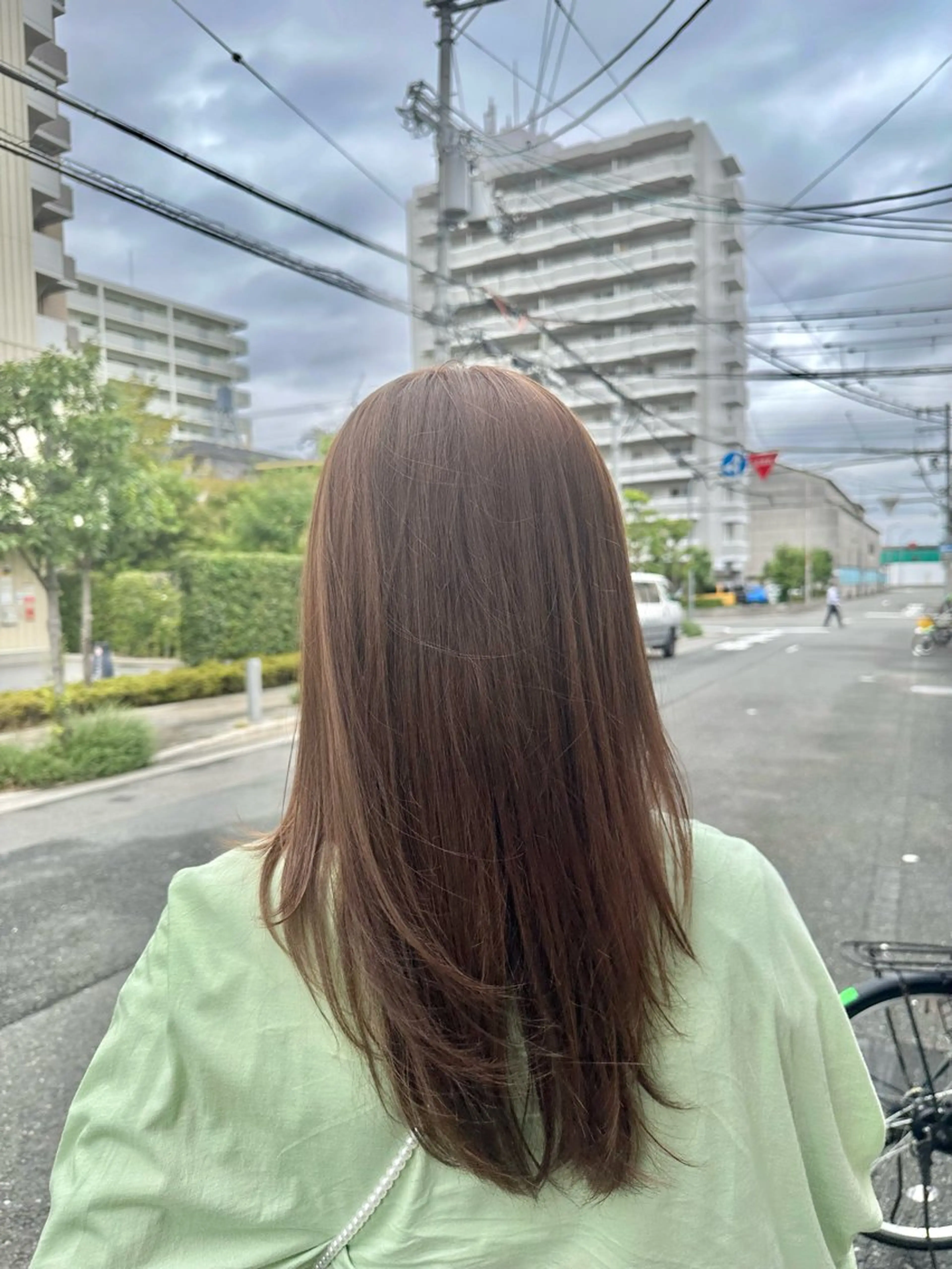 ロング カラー ベージュカラー 透明感カラー レイヤーカット/ 透明感カラー/ きよのヘアスタイル