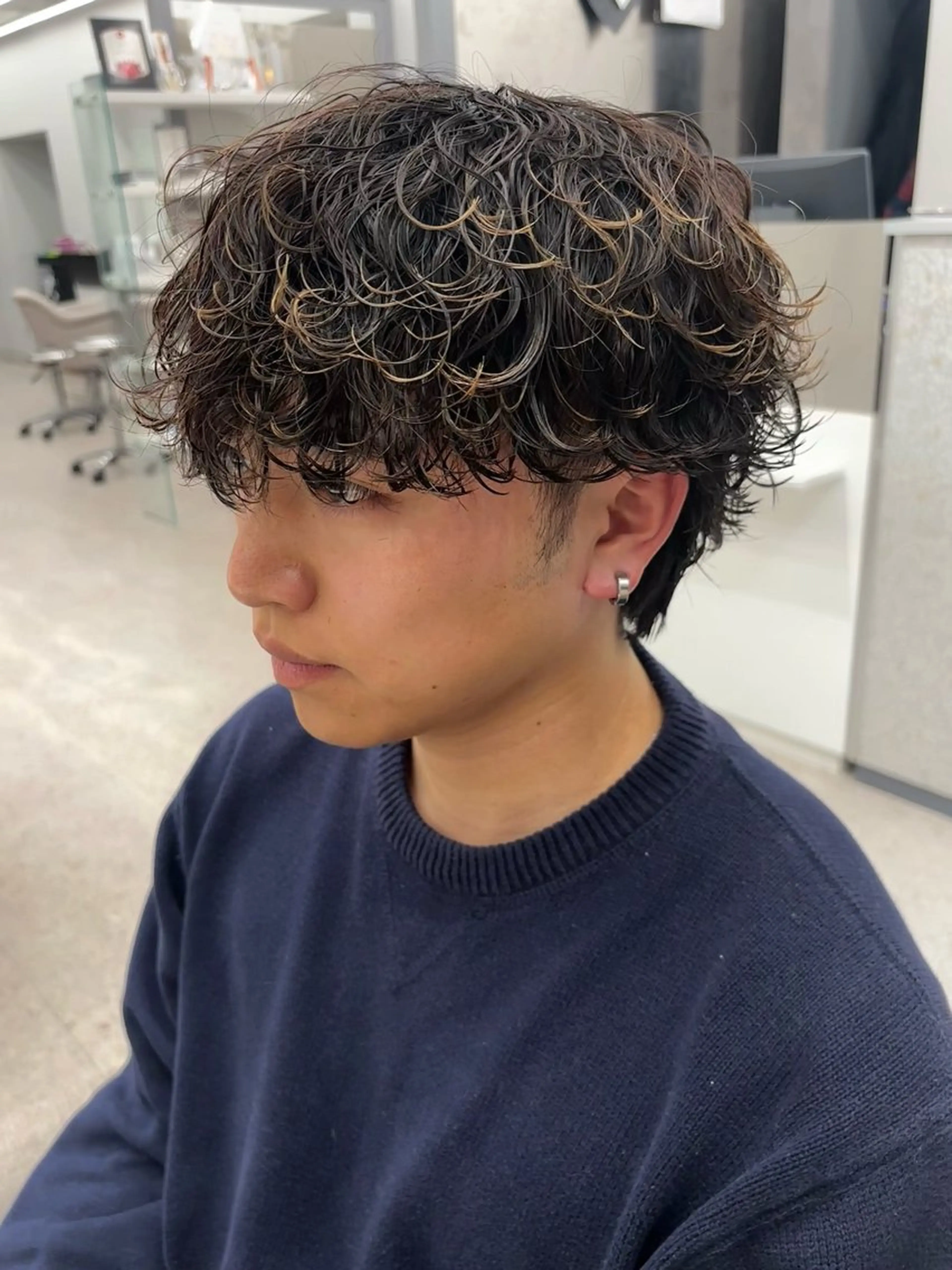 パーマ メンズ カット パーマ 🍐シャドウパーマ メンズ特化/守岡🍐のヘアスタイル