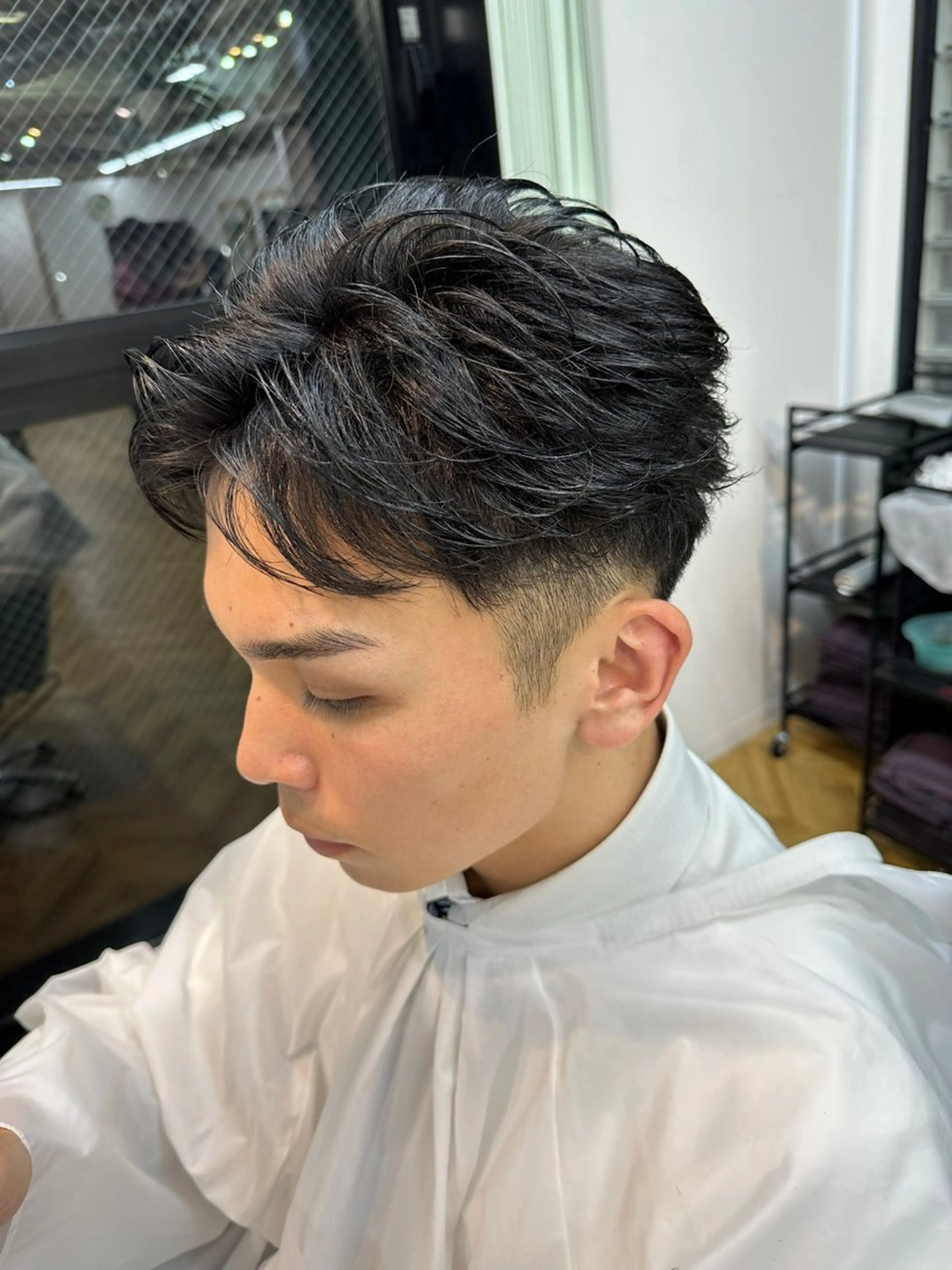 メンズ カット メンズカット/ フェザーパーマ/げんのヘアスタイル