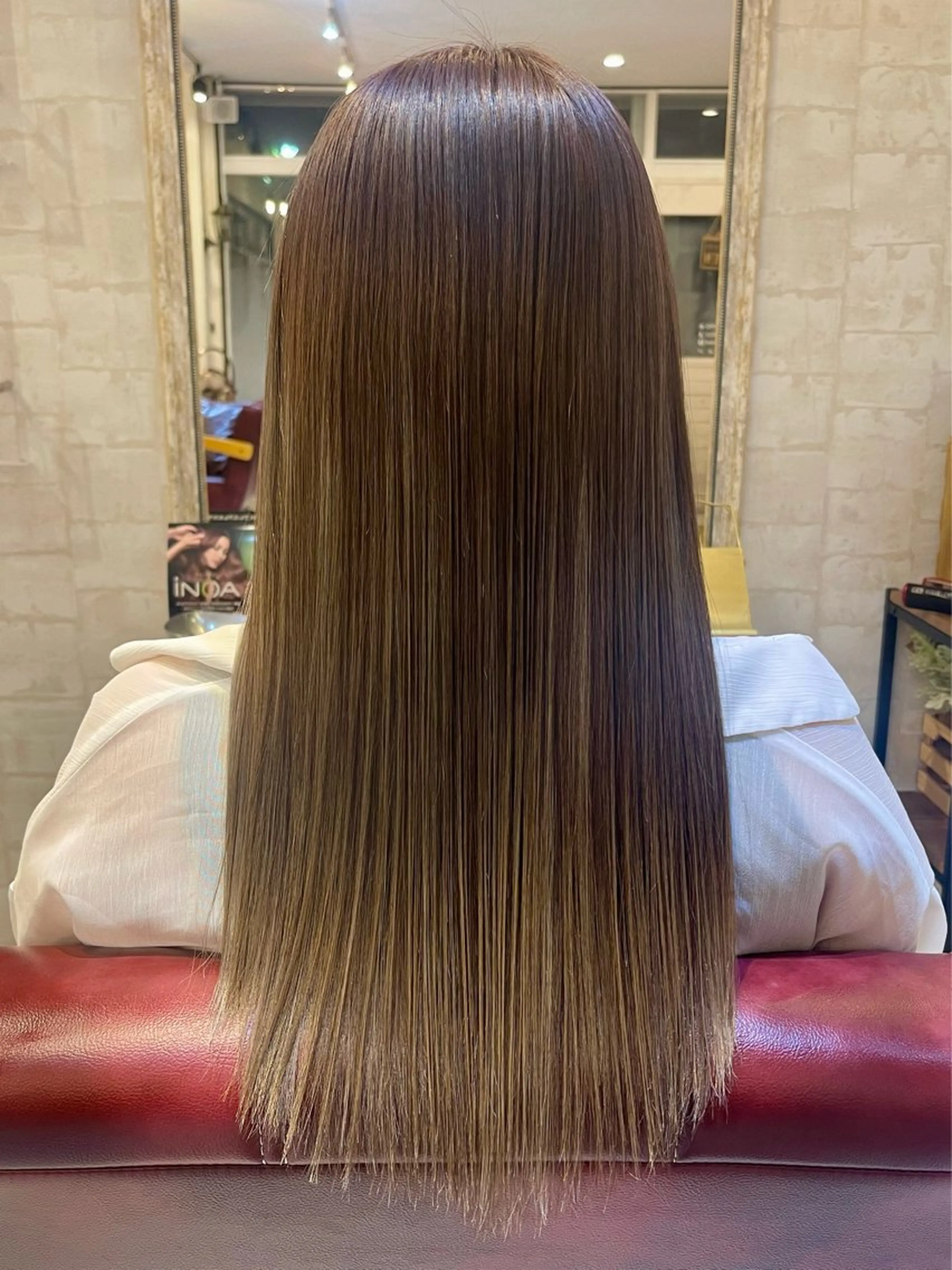 ロング カット 縮毛矯正 トリートメント 🍭透明感カラー 志賀拓海🍬🌈のヘアスタイル