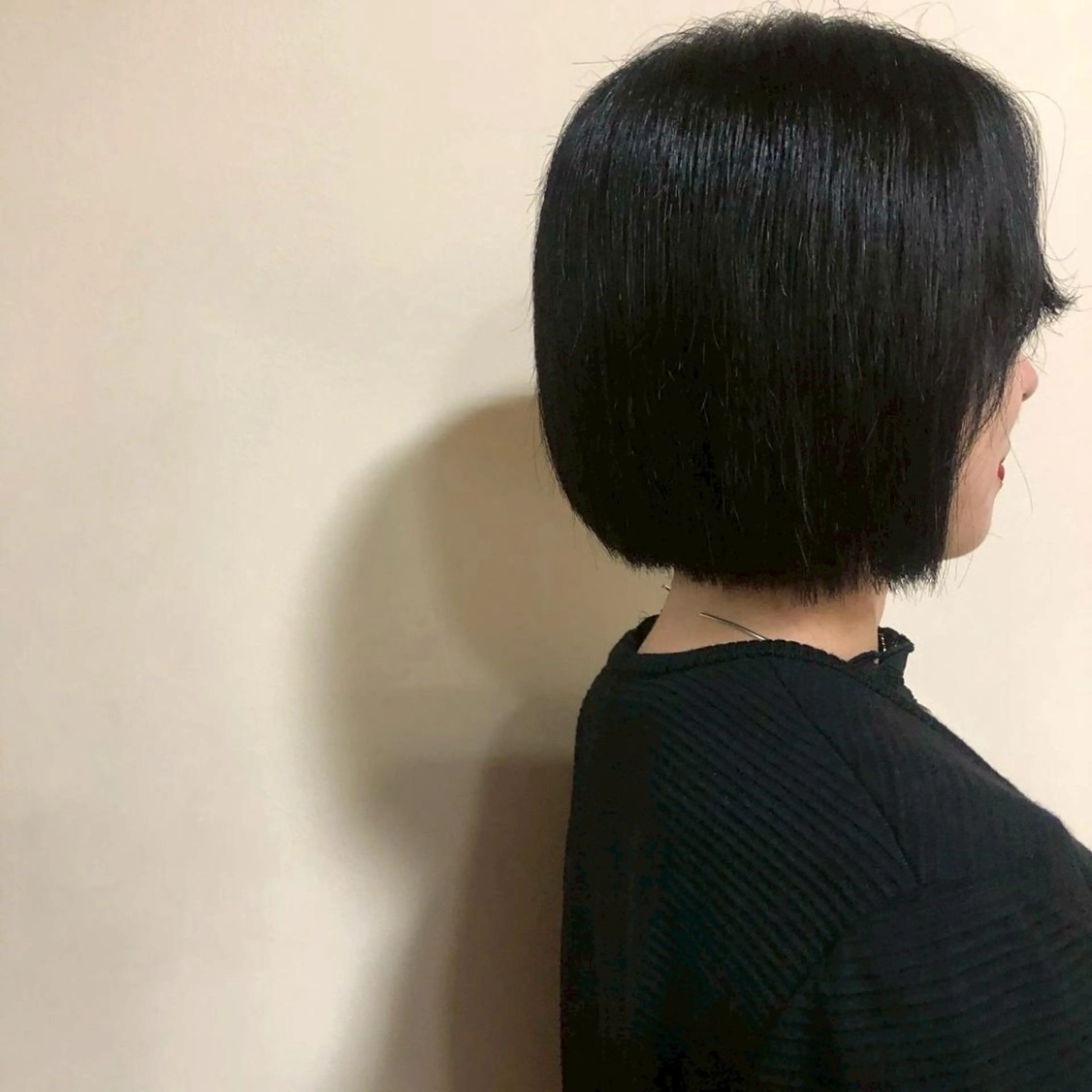 ミディアム ワンレンボブ ボブ 浅岡 昭汰のヘアスタイル