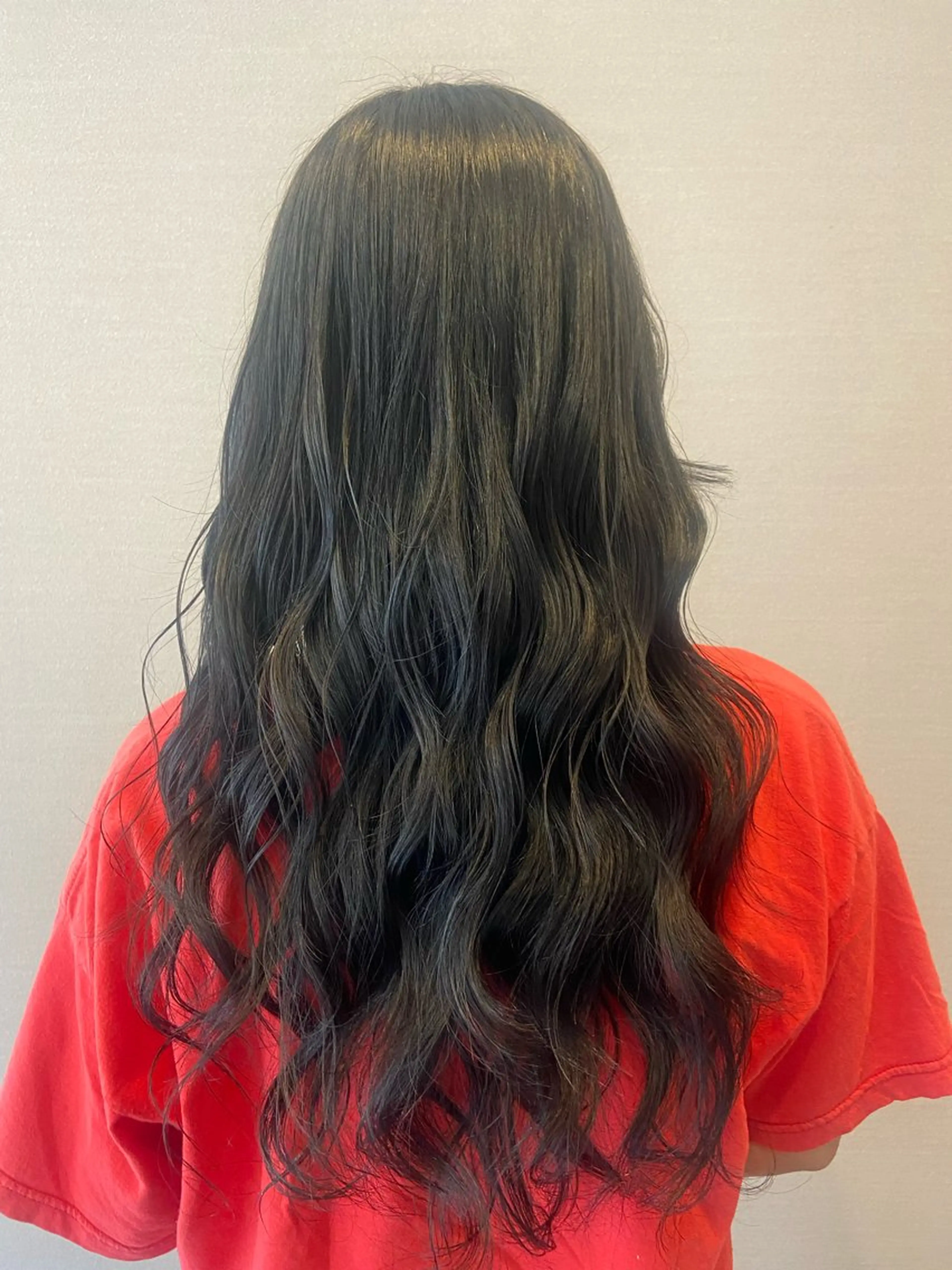 ロング カラー 黒髪 韓国風ヘア ロング HAIR SALON TLP所属・都甲 純花のヘアスタイル