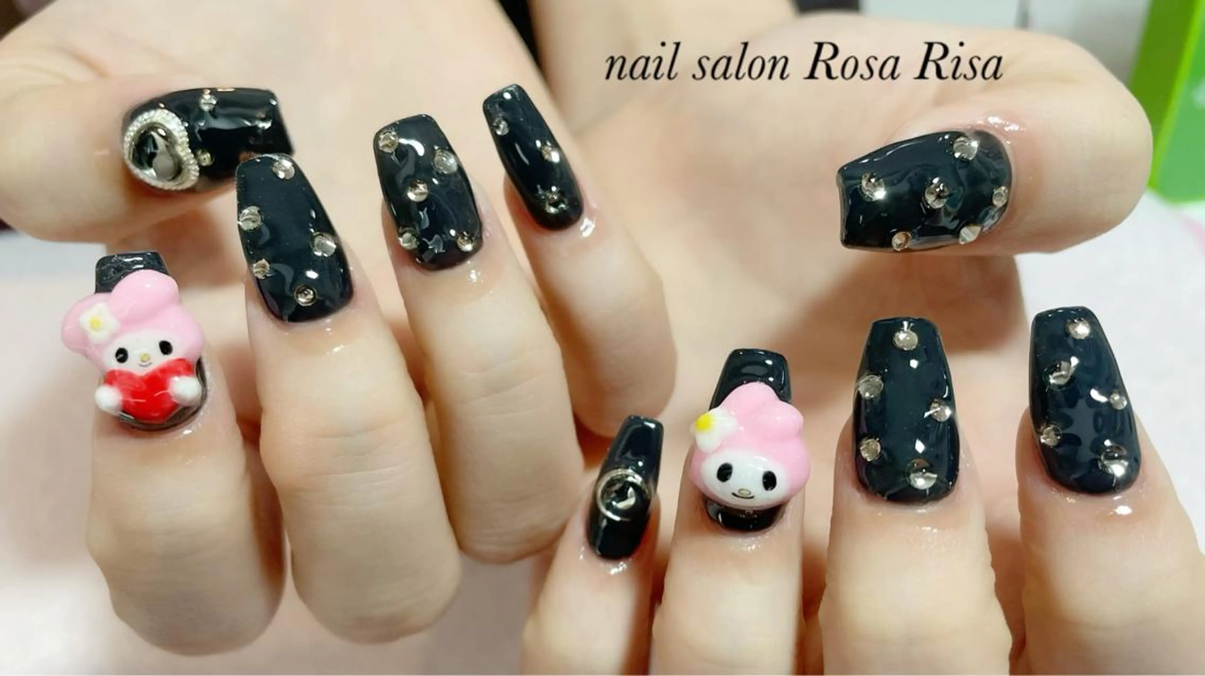 セミロング ネイル 持ち込み ネイルスタジオ シェイクユアハンズのネイルデザイン