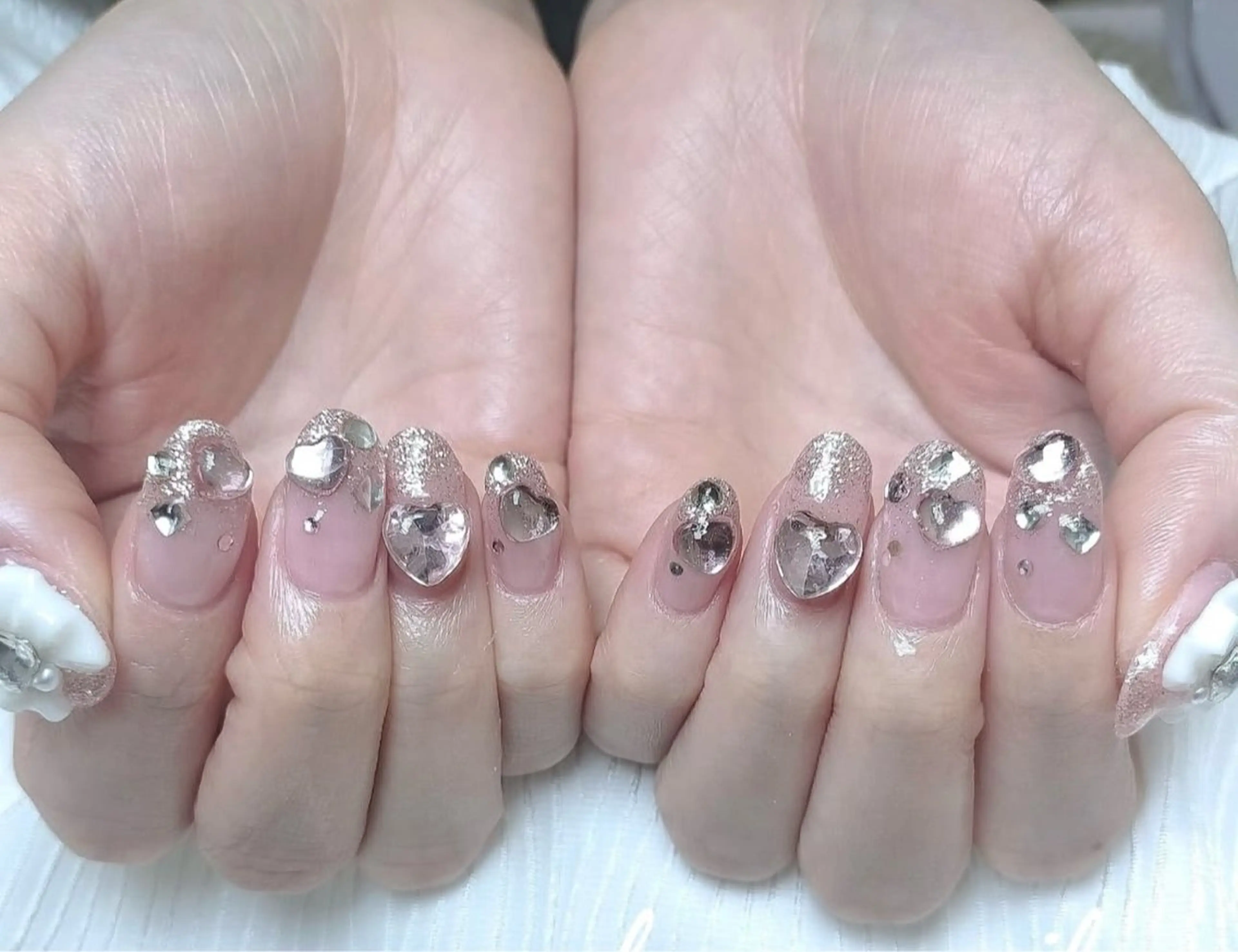 ネイル 韓国ネイル 持ち込み ニュアンスネイル ネイルチップ ハンドネイル TABI ANA.CHUOのネイルデザイン