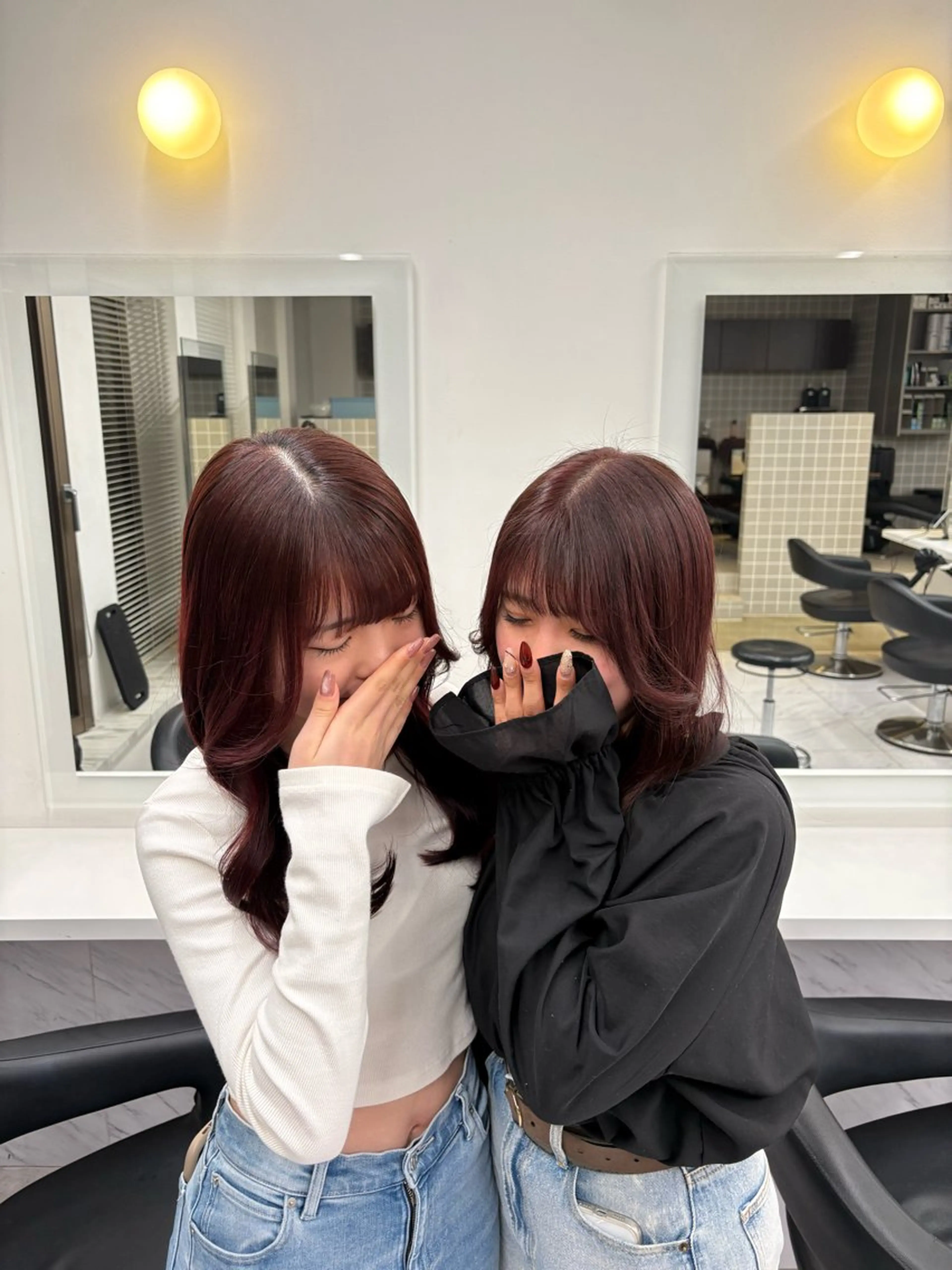 カラー ヘアカラー トリートメント 透明感ベージュ🤎 ナチュラルレイヤーのヘアスタイル