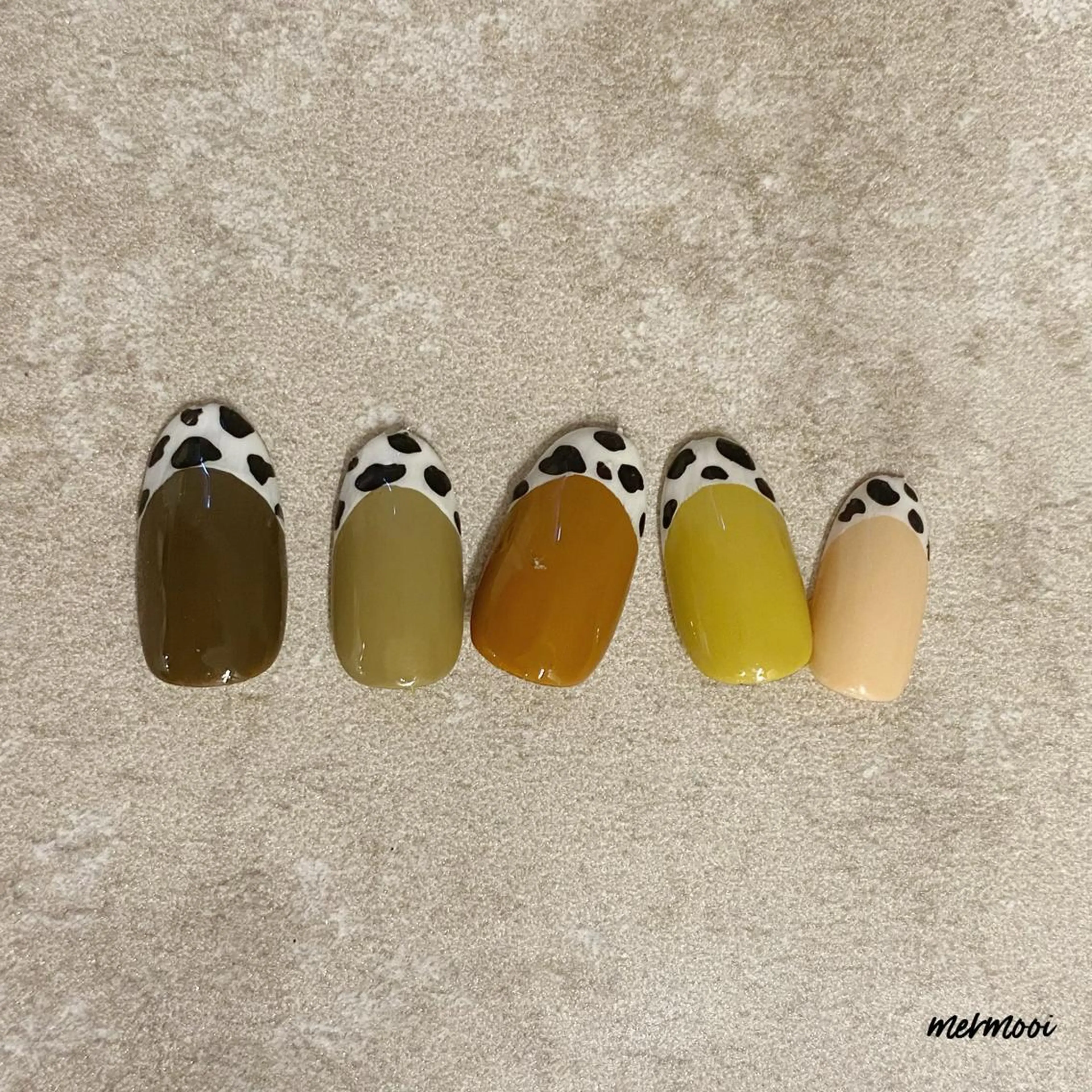 ネイル ブラウン ジェルネイル ハンドネイル mermooi所属・melumooi nailのネイルデザイン