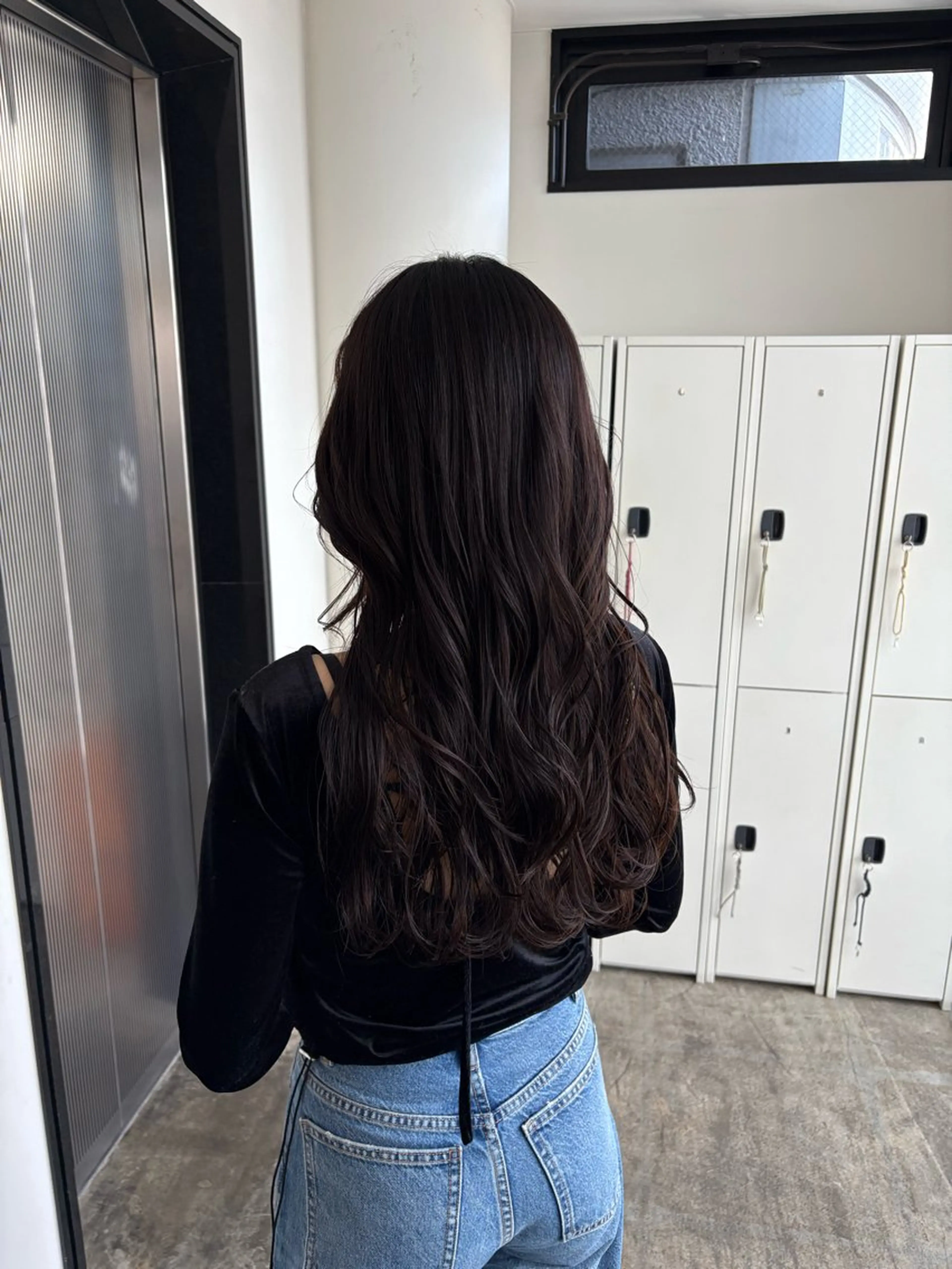 ロング カラー アディクシーカラー ブラウンカラー 透明感カラー 髪質改善 ロング カット ヘアカラー 髪質改善/レイヤー/ 大阪/ヨシノヒメカのヘアスタイル