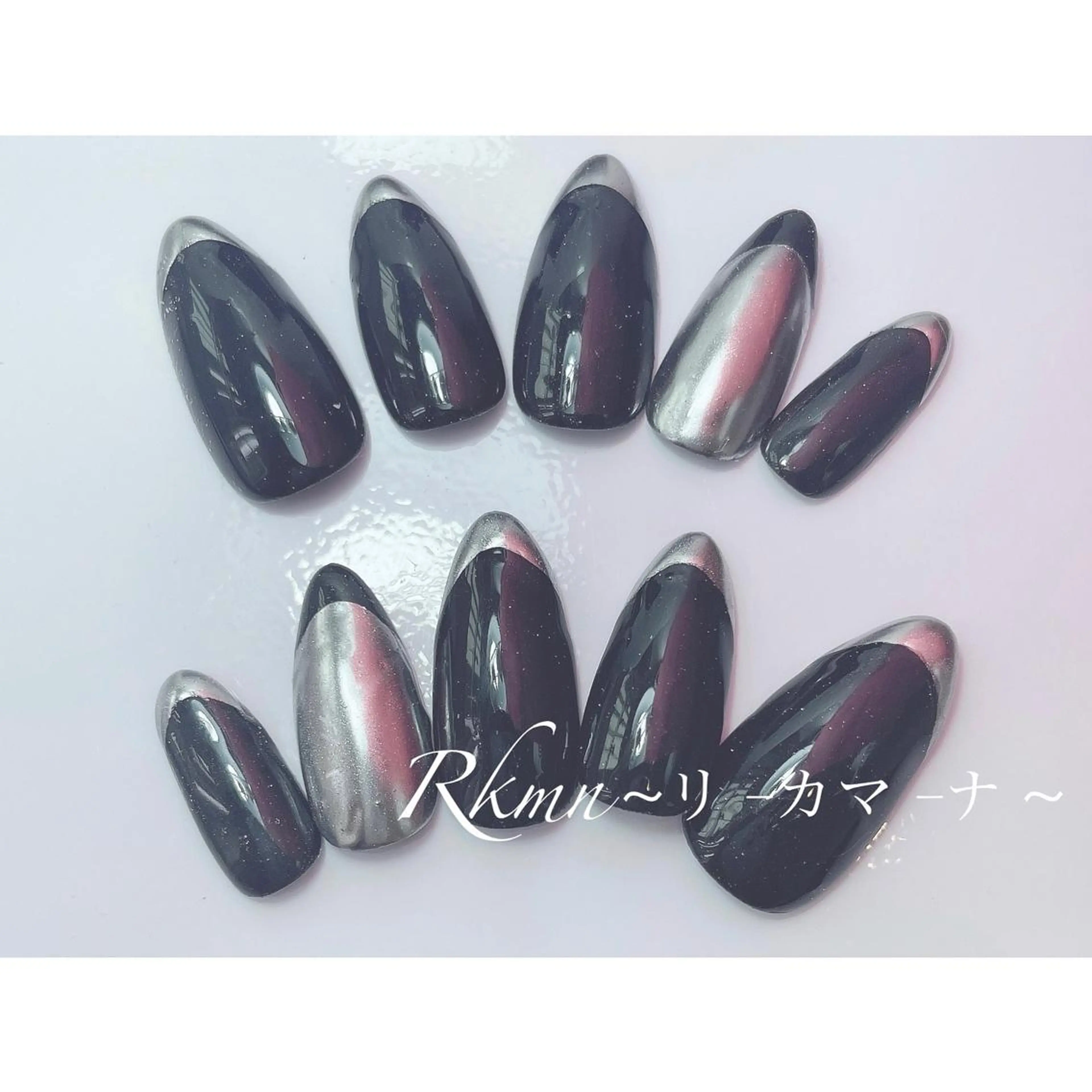 ネイル アートネイル フレンチネイル ジェルネイル グラデーション ミラーネイル ハンドネイル フットネイル ハンドケア Rkmn ~リ-カマ-ナ~のネイルデザイン