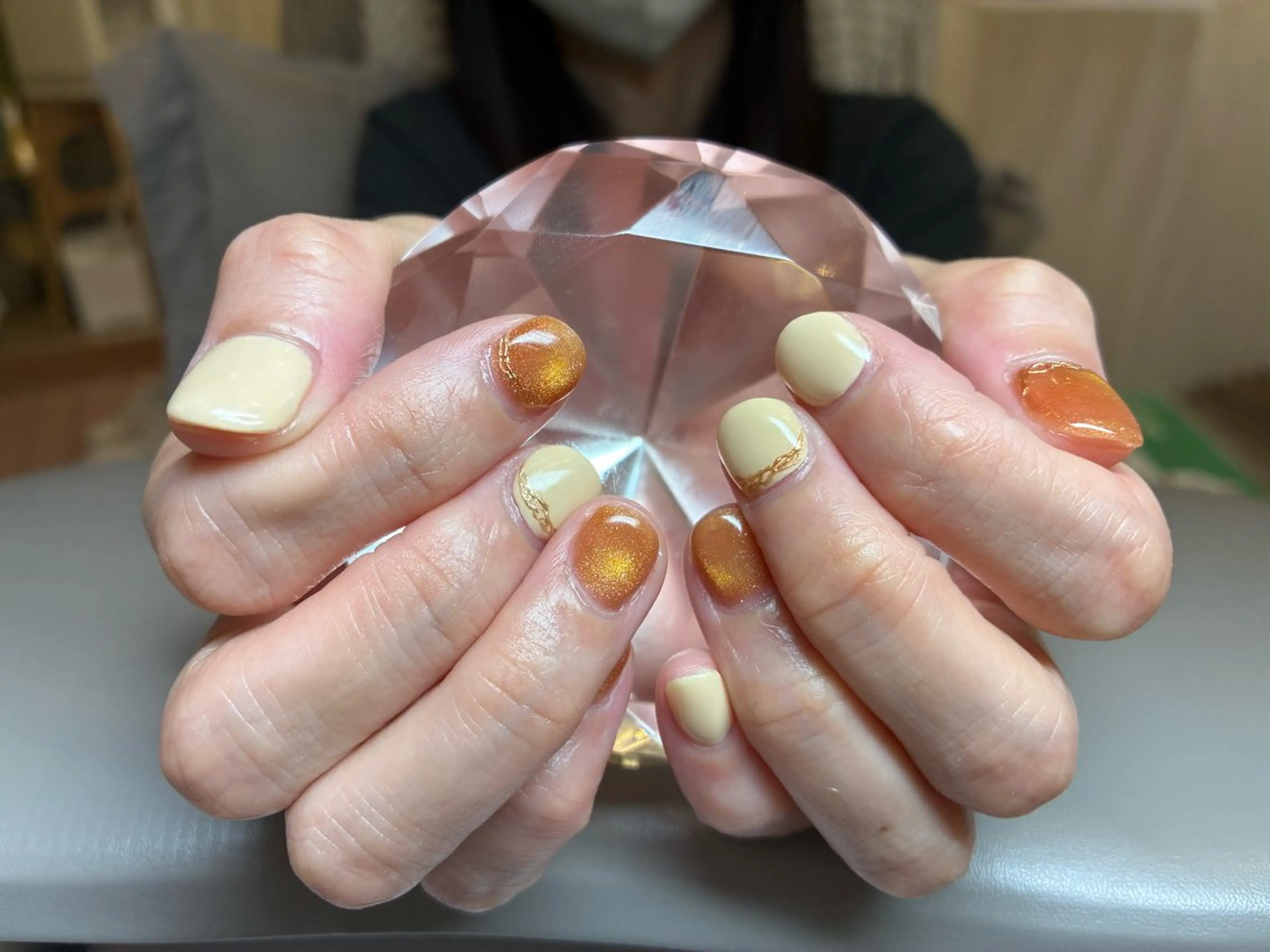 ネイル ミラーネイル ハンドネイル ECRLN Atsumiのネイルデザイン