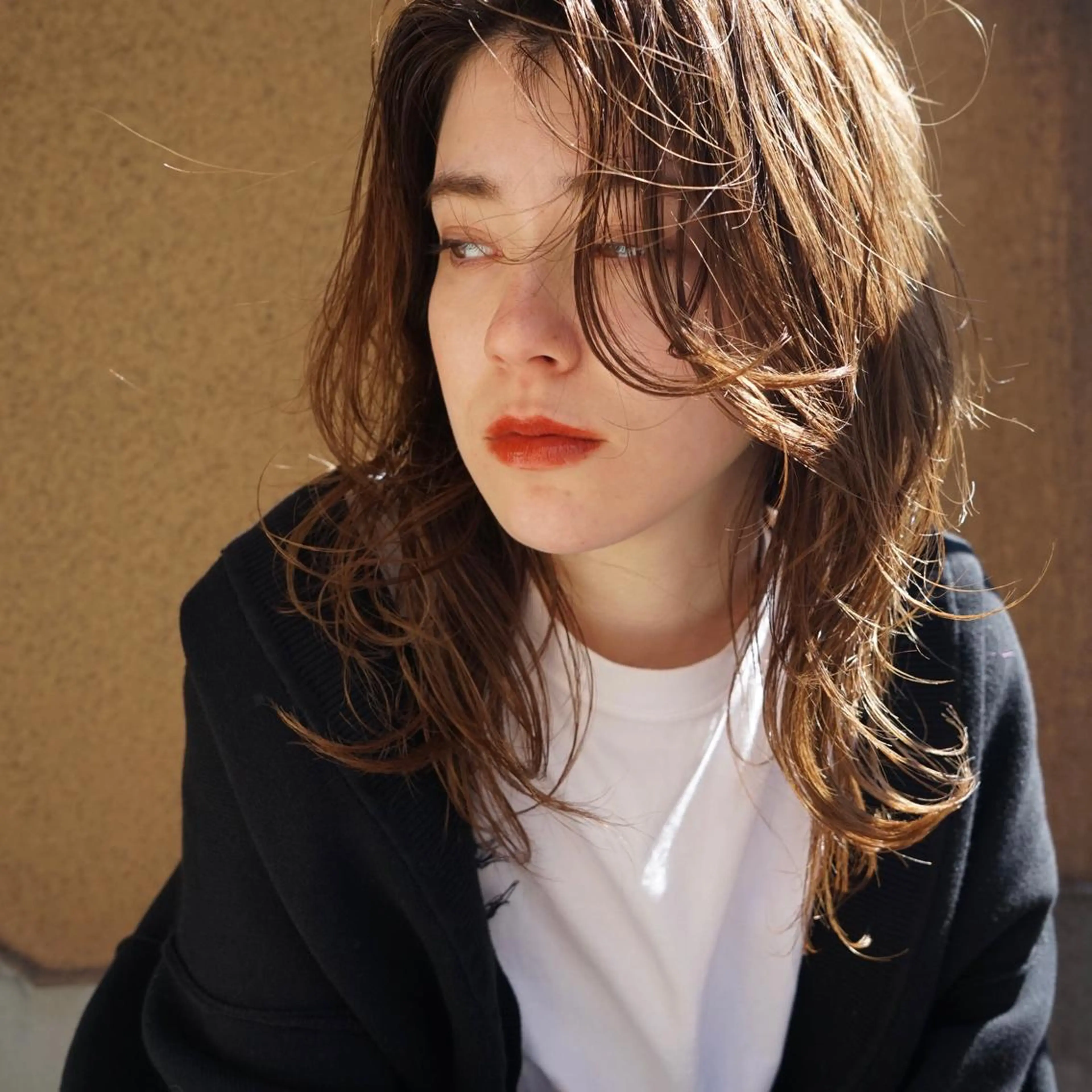 ロング カラー パーマ 前髪顔周り✂️店長 ❤️アマミヤ❤️のヘアスタイル