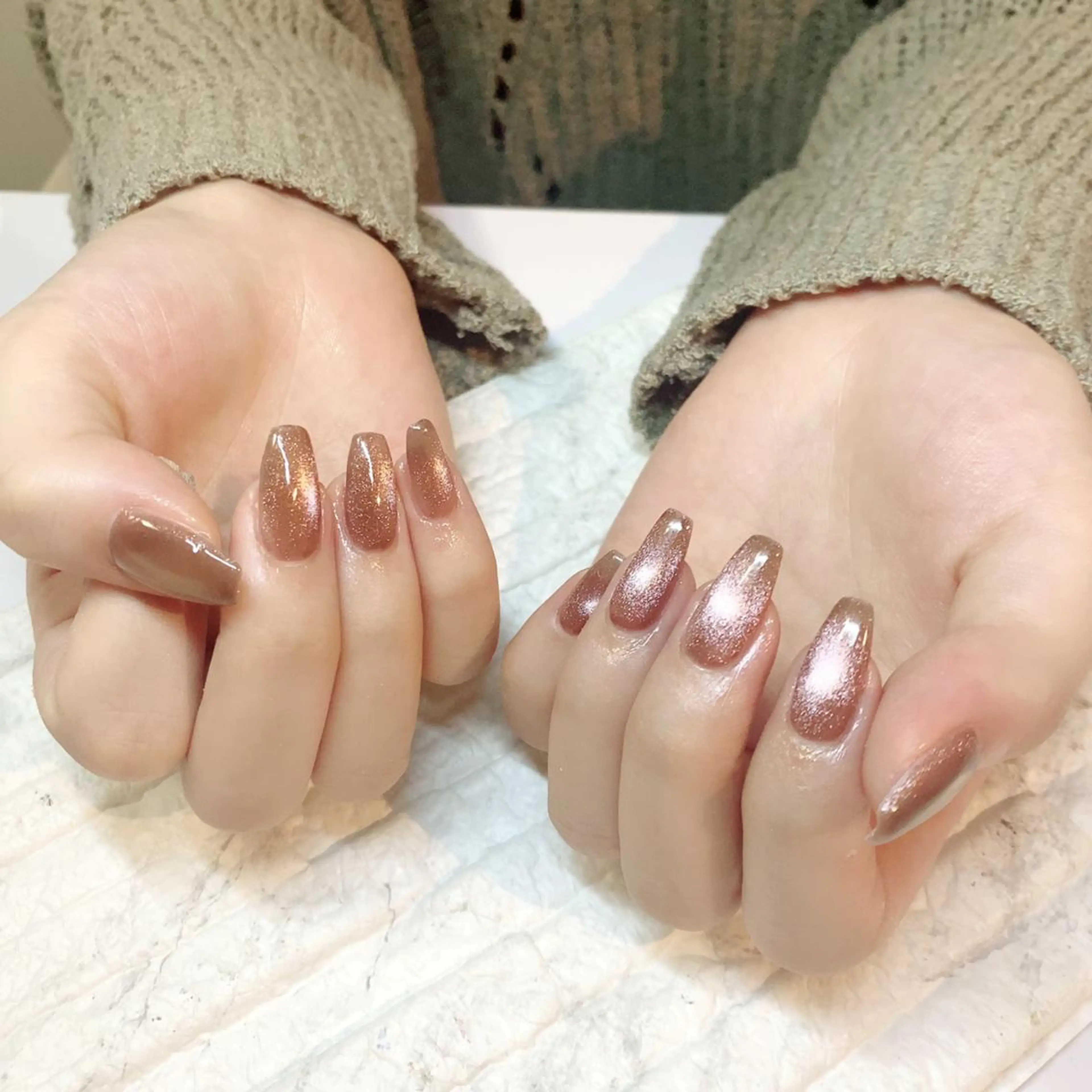 ネイル マグネットネイル ハンドネイル yochi nailのネイルデザイン