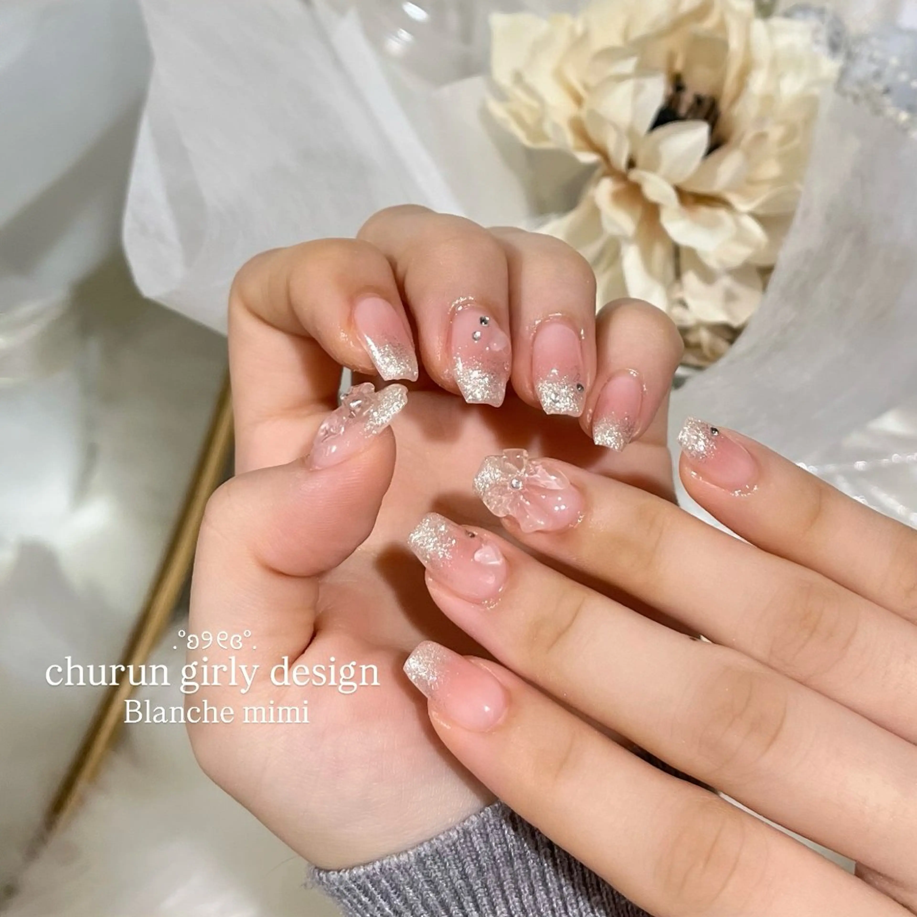 ネイル ハンドネイル Blanche mimi.u_aのネイルデザイン