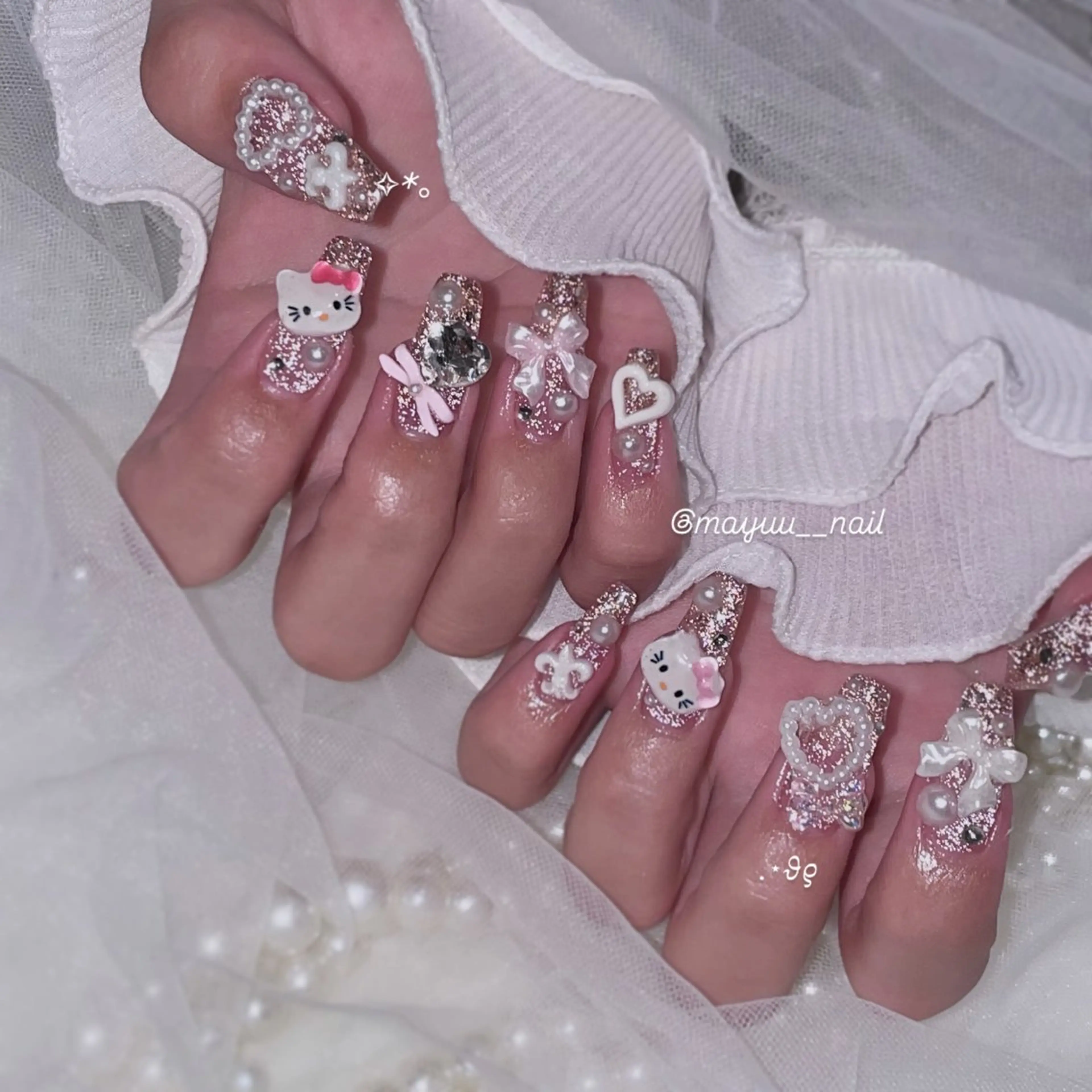 ネイル 🎀 Mayu 🎀痛ネイルのネイルデザイン