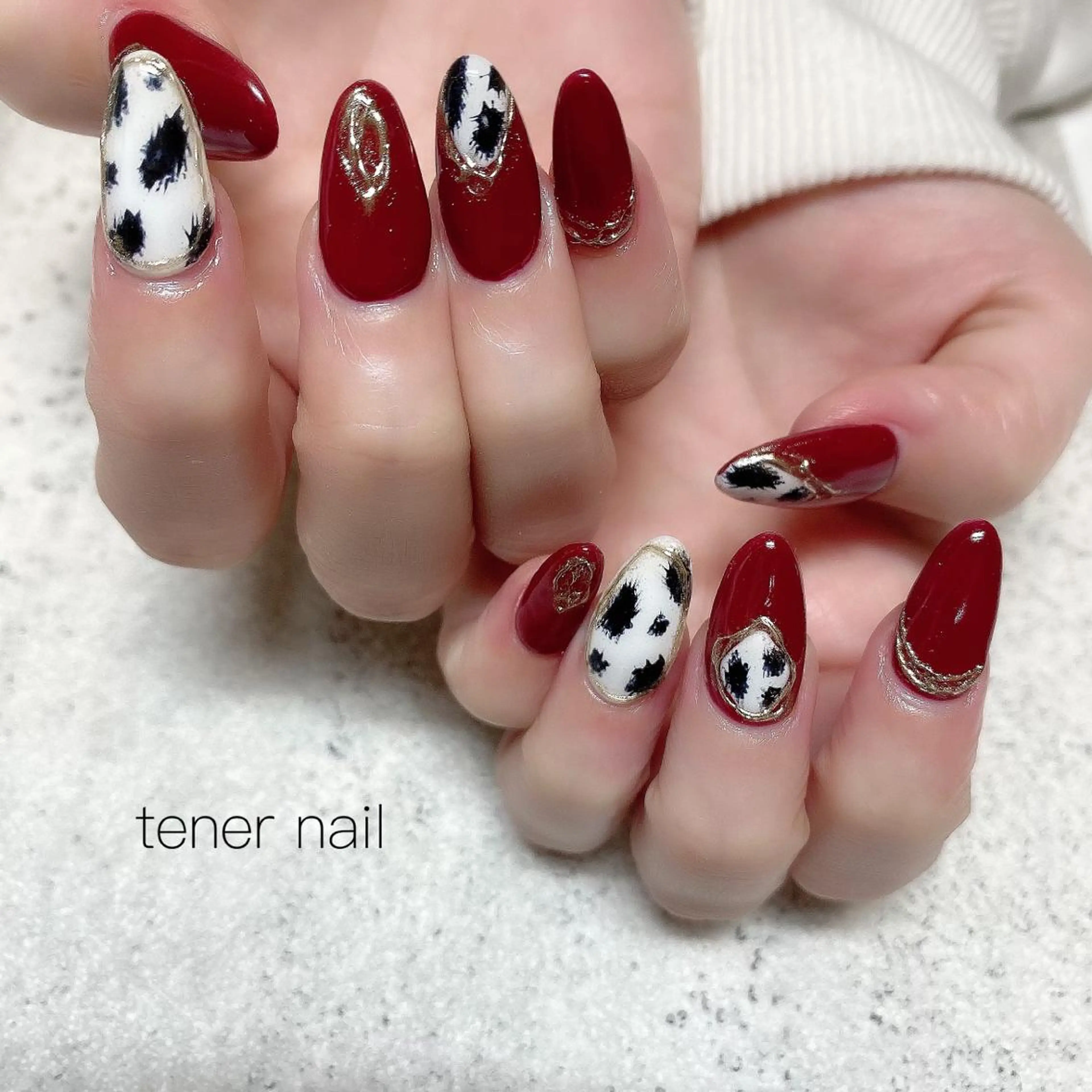 ネイル ボルドー テネルネイル tener nailのネイルデザイン
