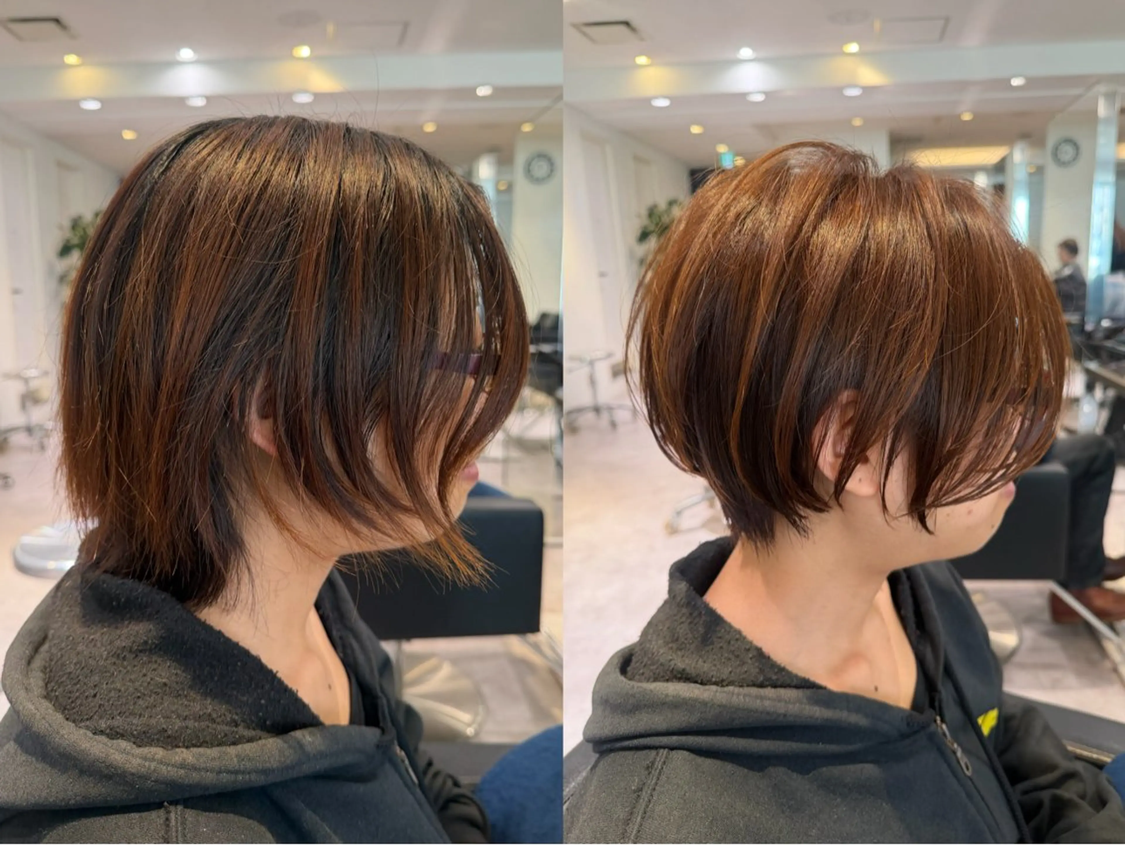 ショート カラー カット ヘアカラー 髙山 莉愛のヘアスタイル