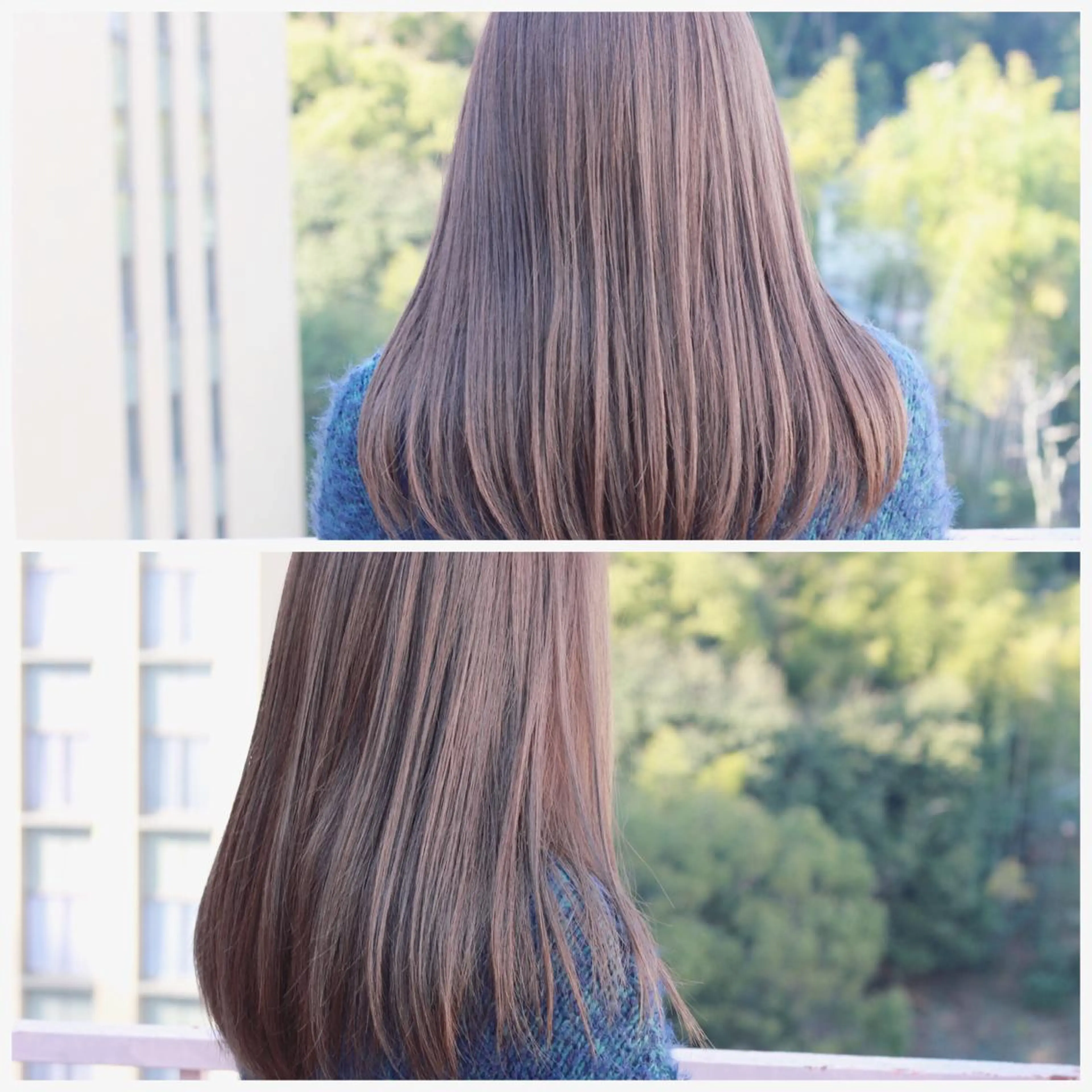 ロング カラー グレージュ ヘアカラー Viage （ビアージュ）のヘアスタイル