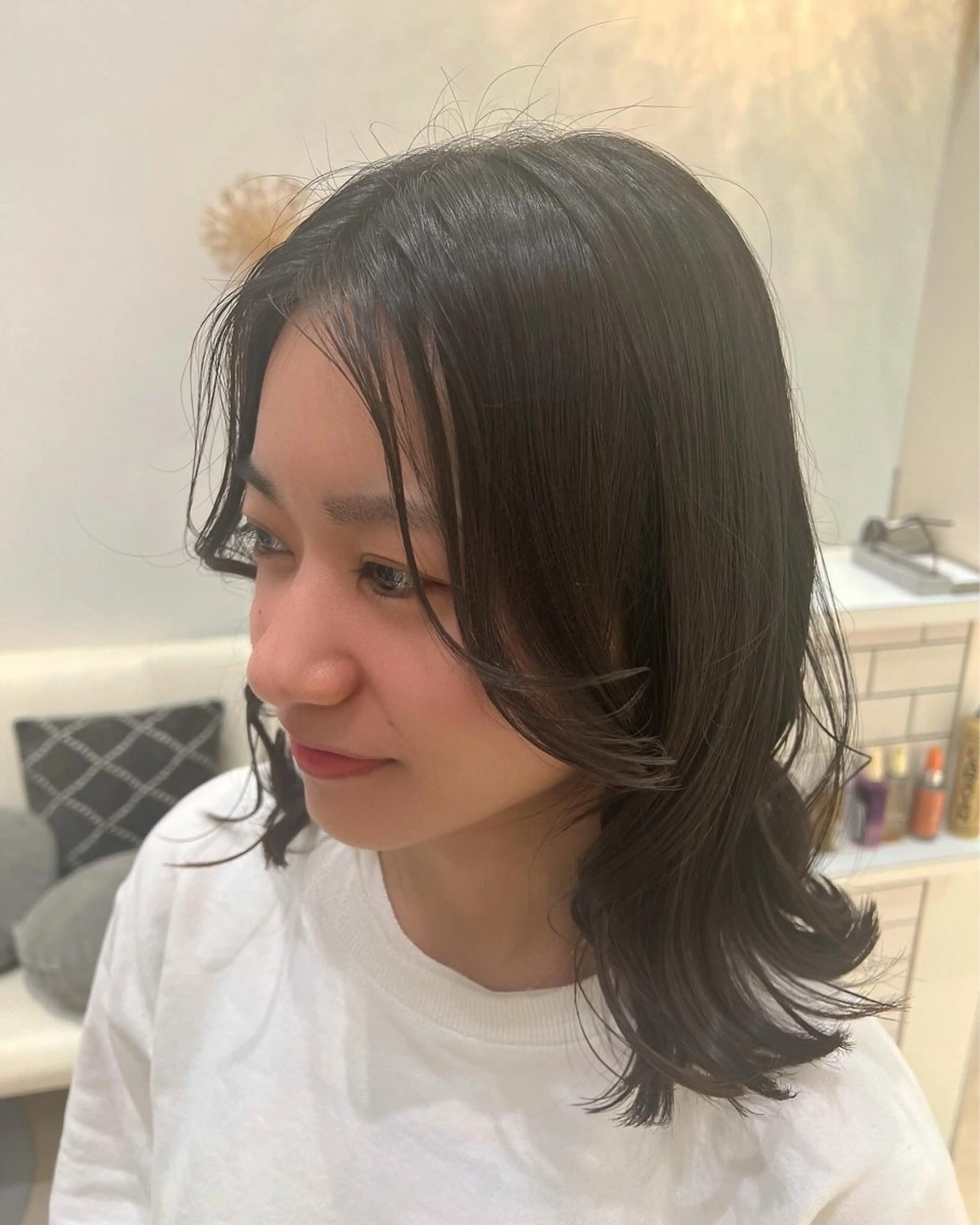 ミディアム カラー パーマ ヘアアレンジ メンズ カット 堀井 凌平のヘアスタイル