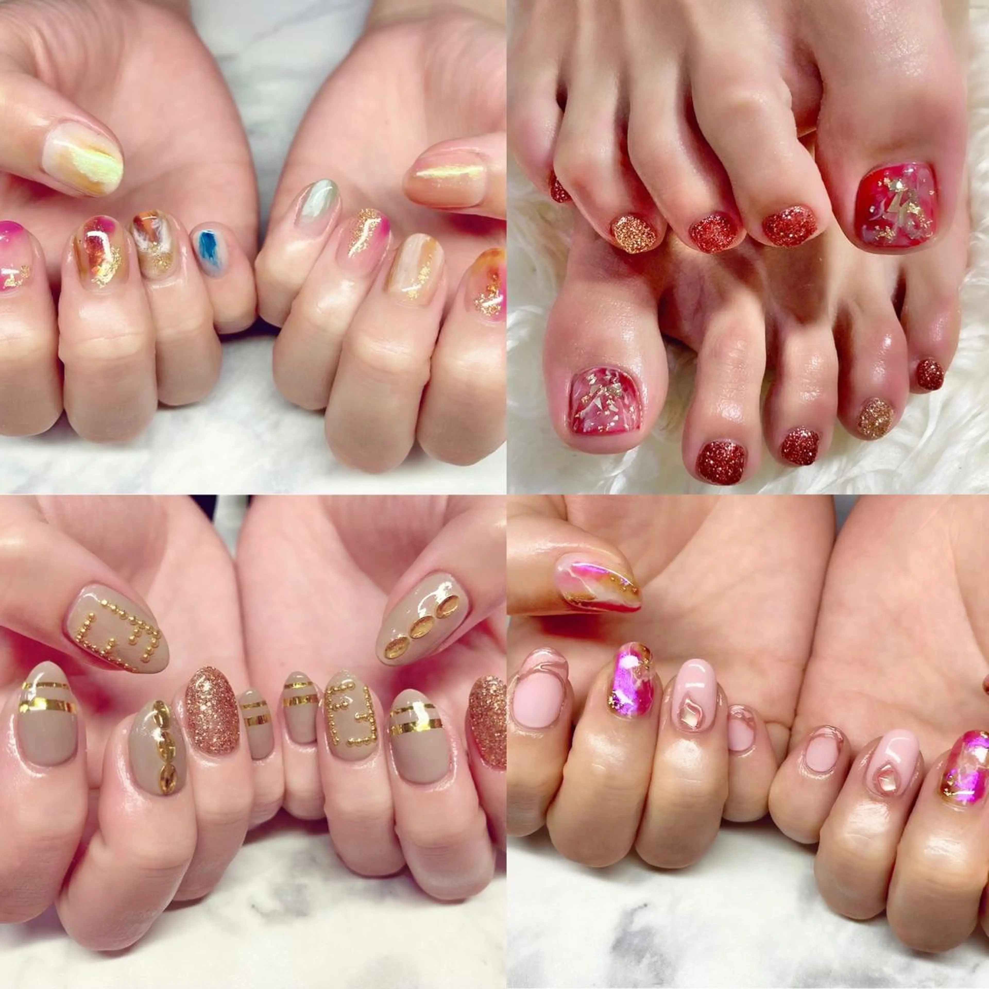 ネイル フレンチネイル ジェルネイル ニュアンスネイル パラジェル スカルプネイル ハンドネイル Nail&eye Belire 新宿のネイルデザイン