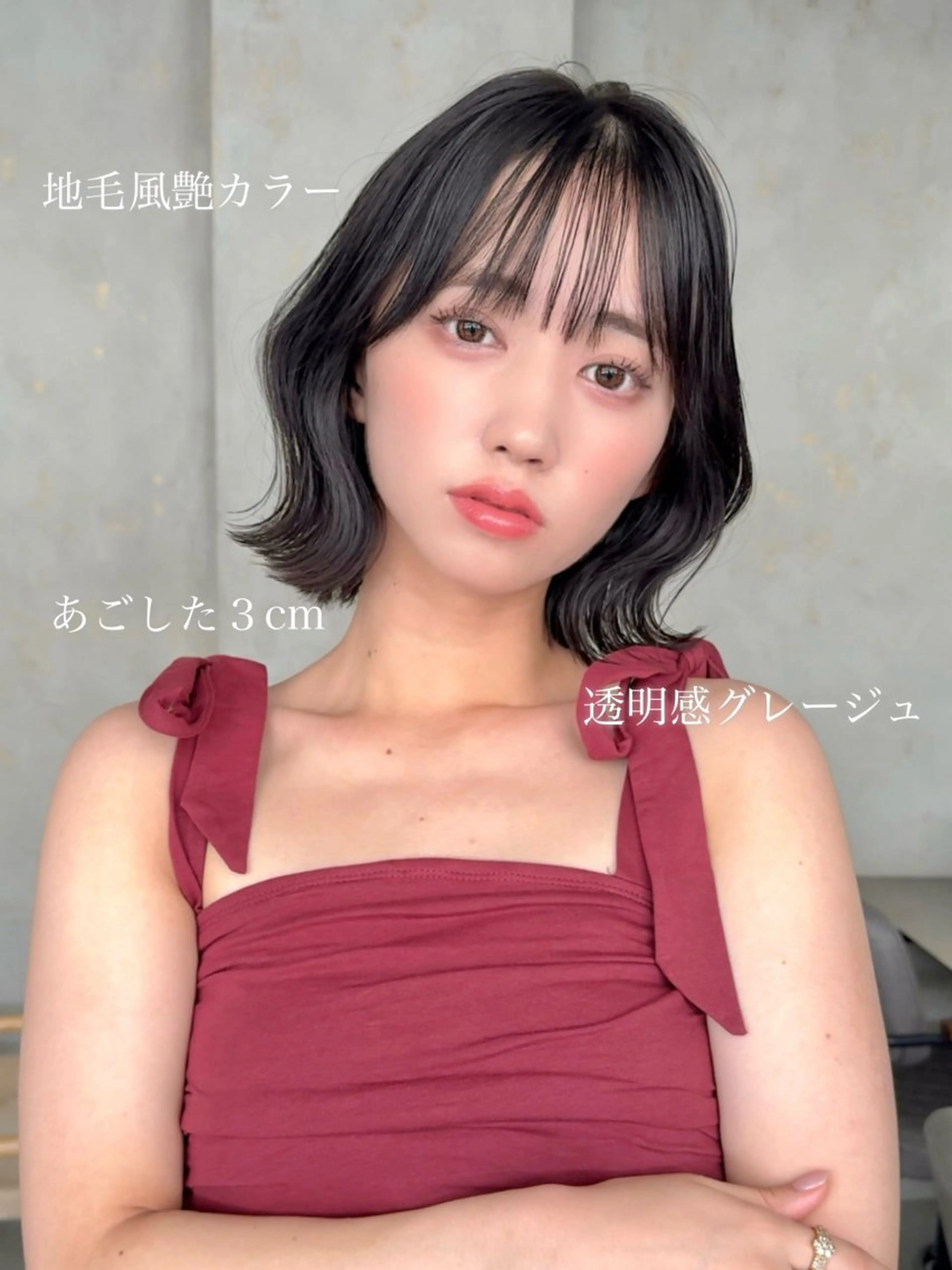 ショート カラー カット ヘアカラー トリートメント 莉乃/縮毛矯正/髪質 改善/艶カラーのヘアスタイル