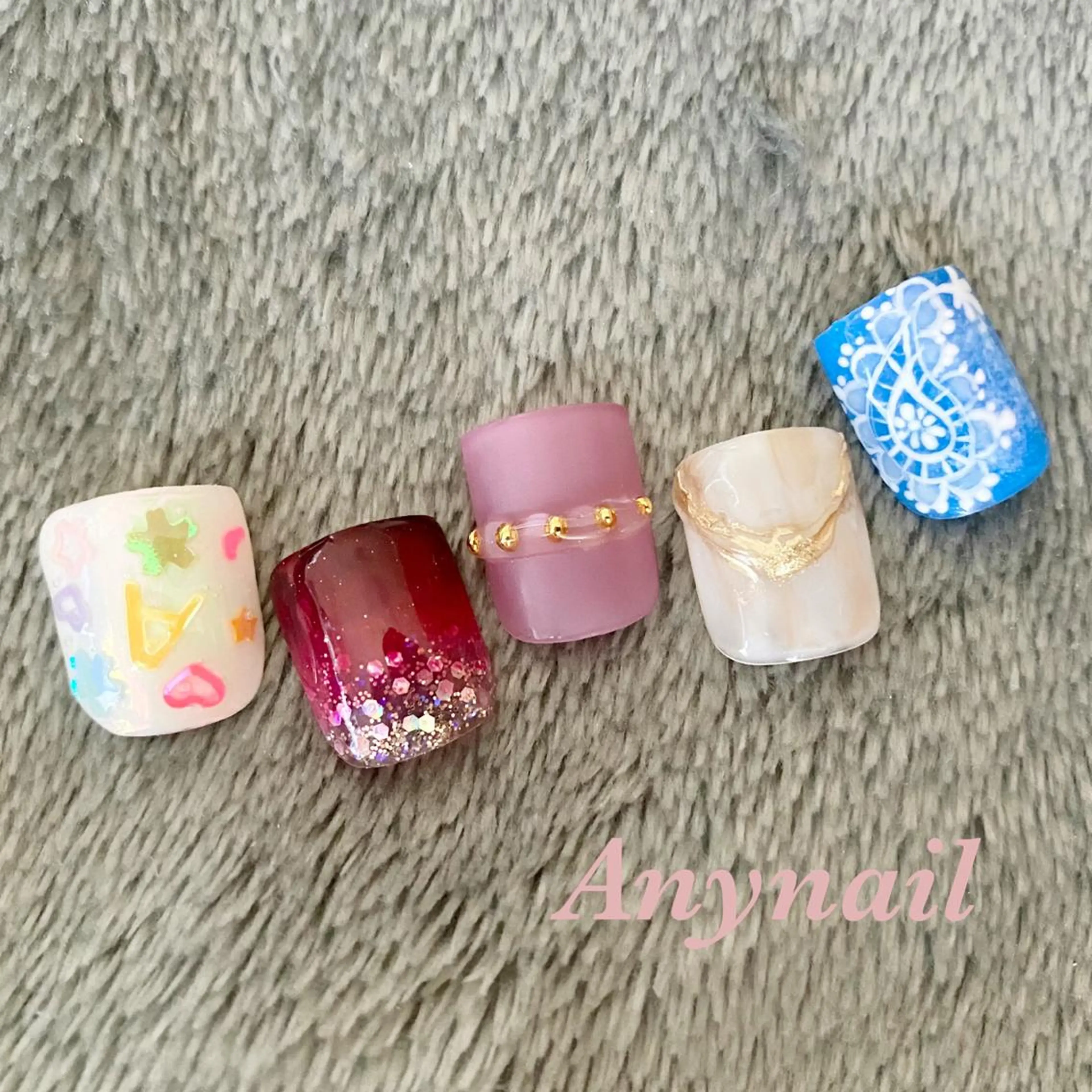 ネイル アートネイル フットネイル ジェルネイル フットネイル 岩澤 恵子のネイルデザイン