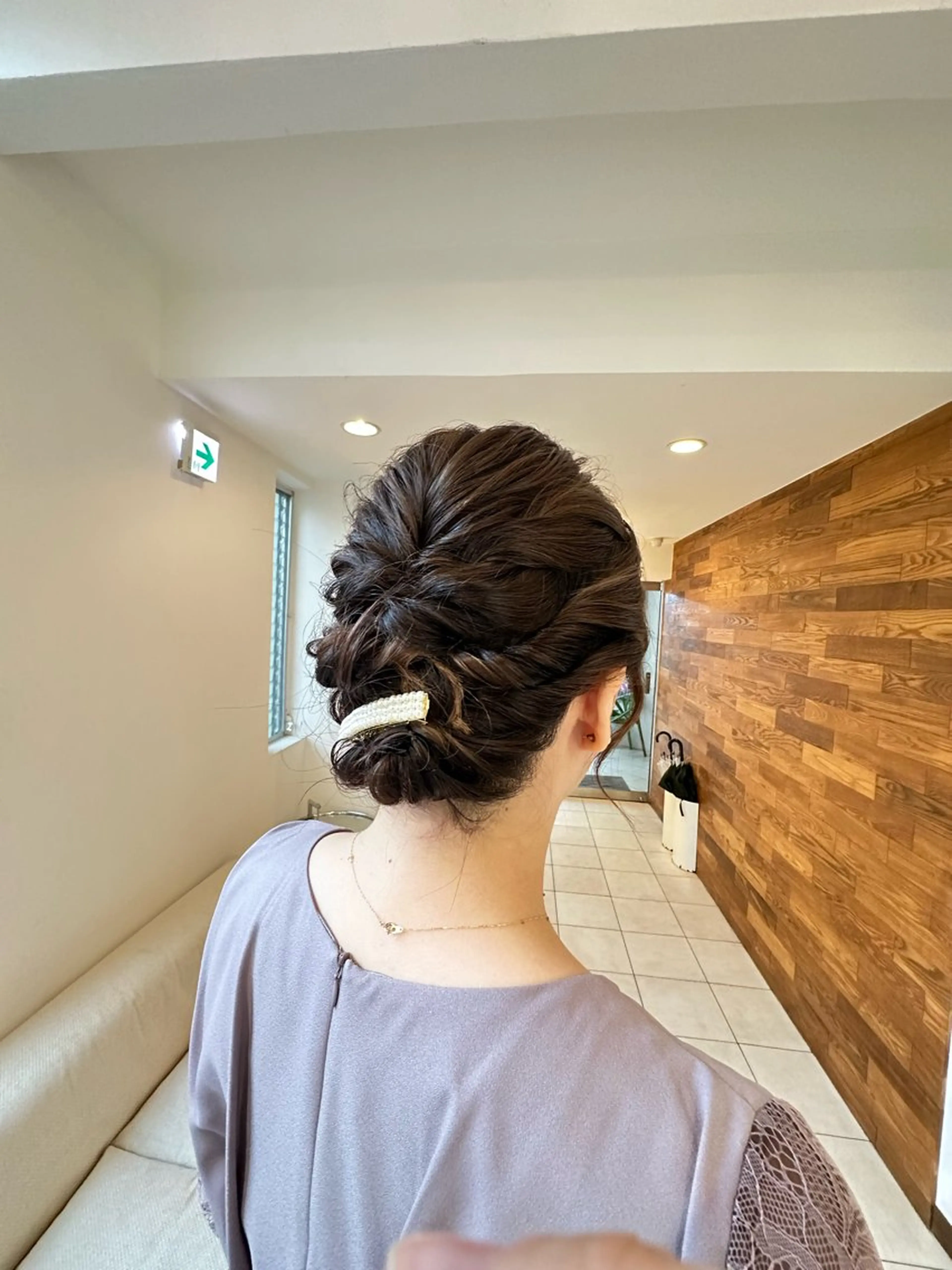 ミディアム ヘアアレンジ ヘアセット fiorista岡田 まゆこのヘアスタイル