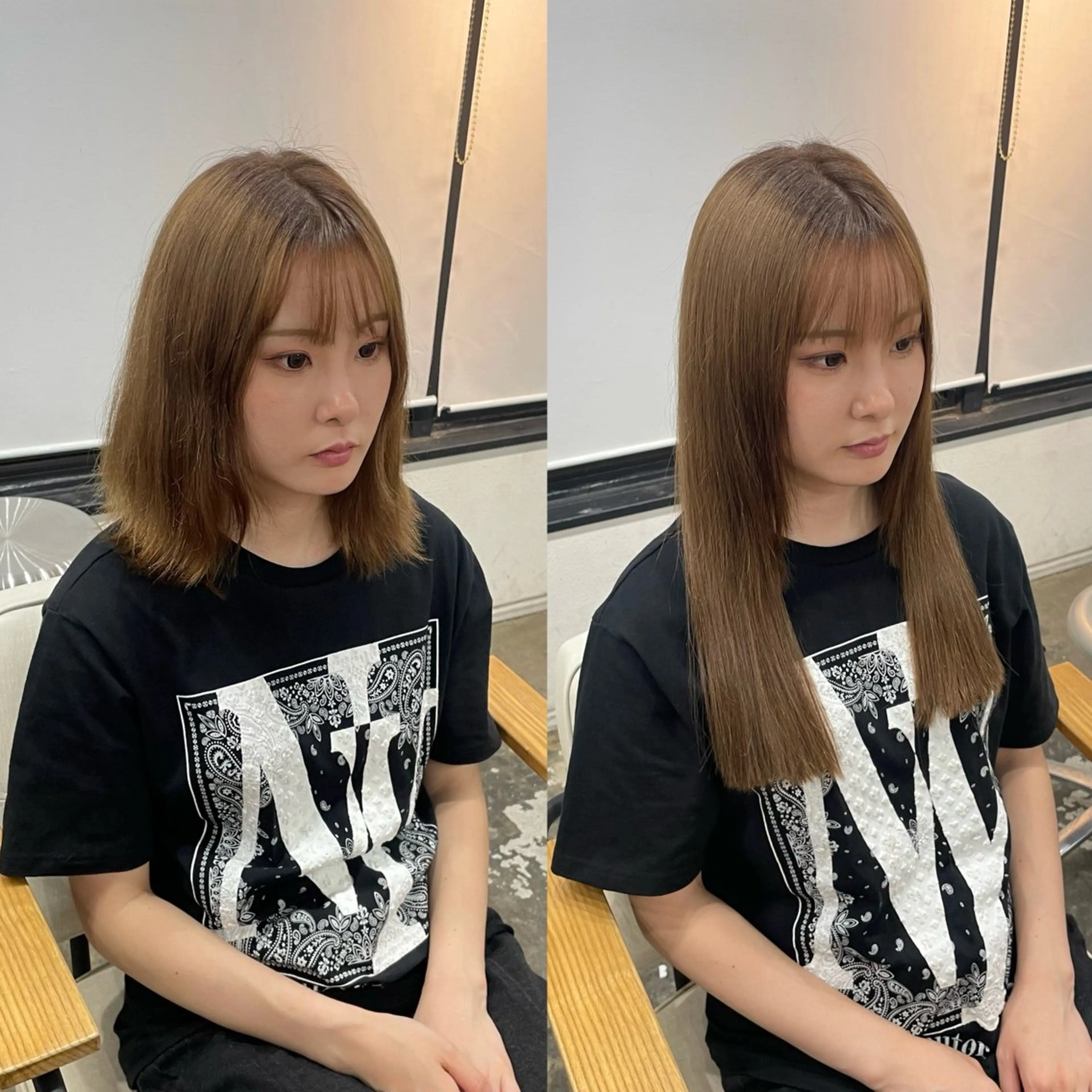 ロング シールエクステ エクステ カラーモデル募集 吉原佳穂💗のヘアスタイル