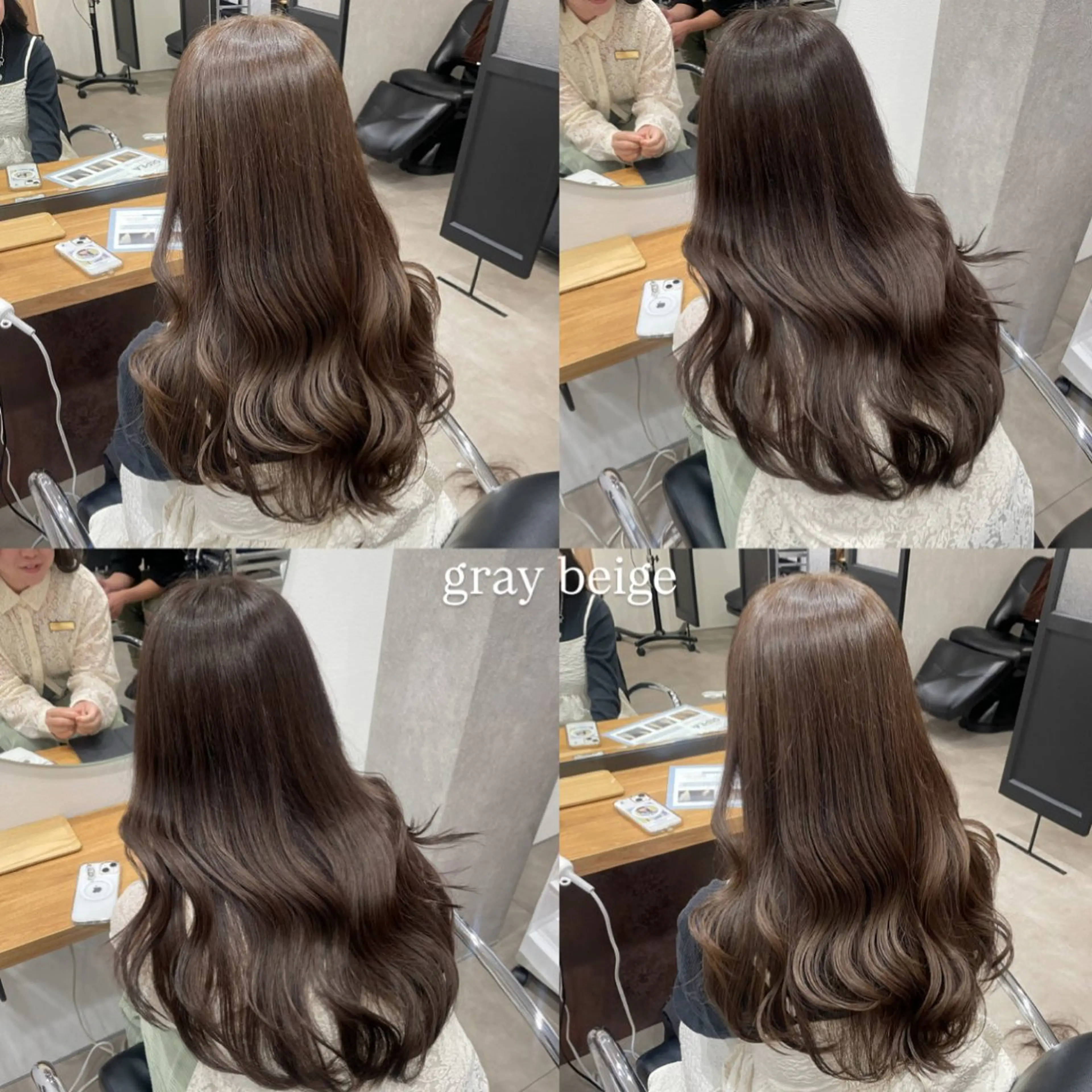 ロング カラー 透明感カラー ヘアカラー 佐藤 由依/水光カラーのヘアスタイル