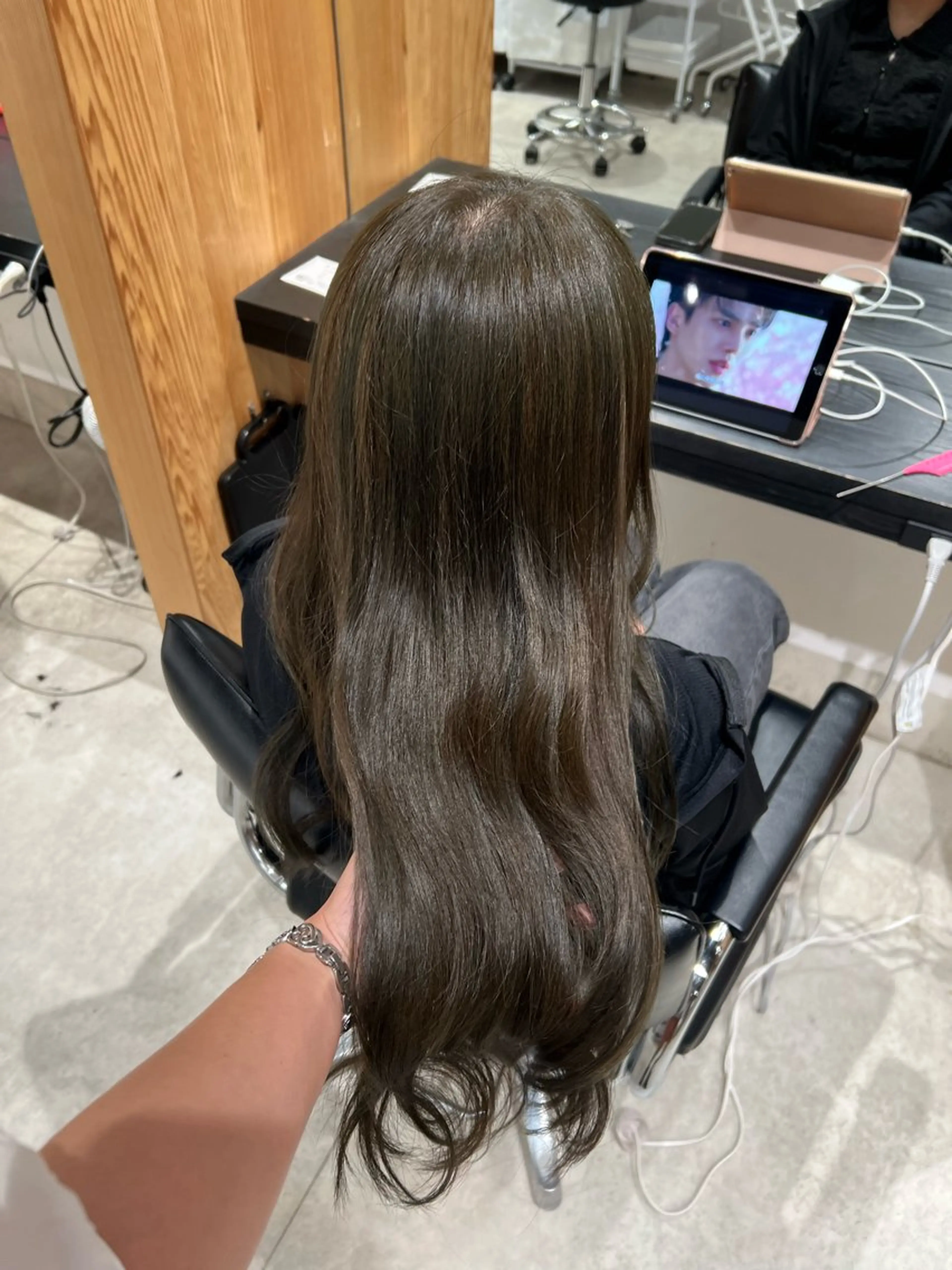 ロング ヘアカラー トリートメント 艶髪 mayuka💖のヘアスタイル