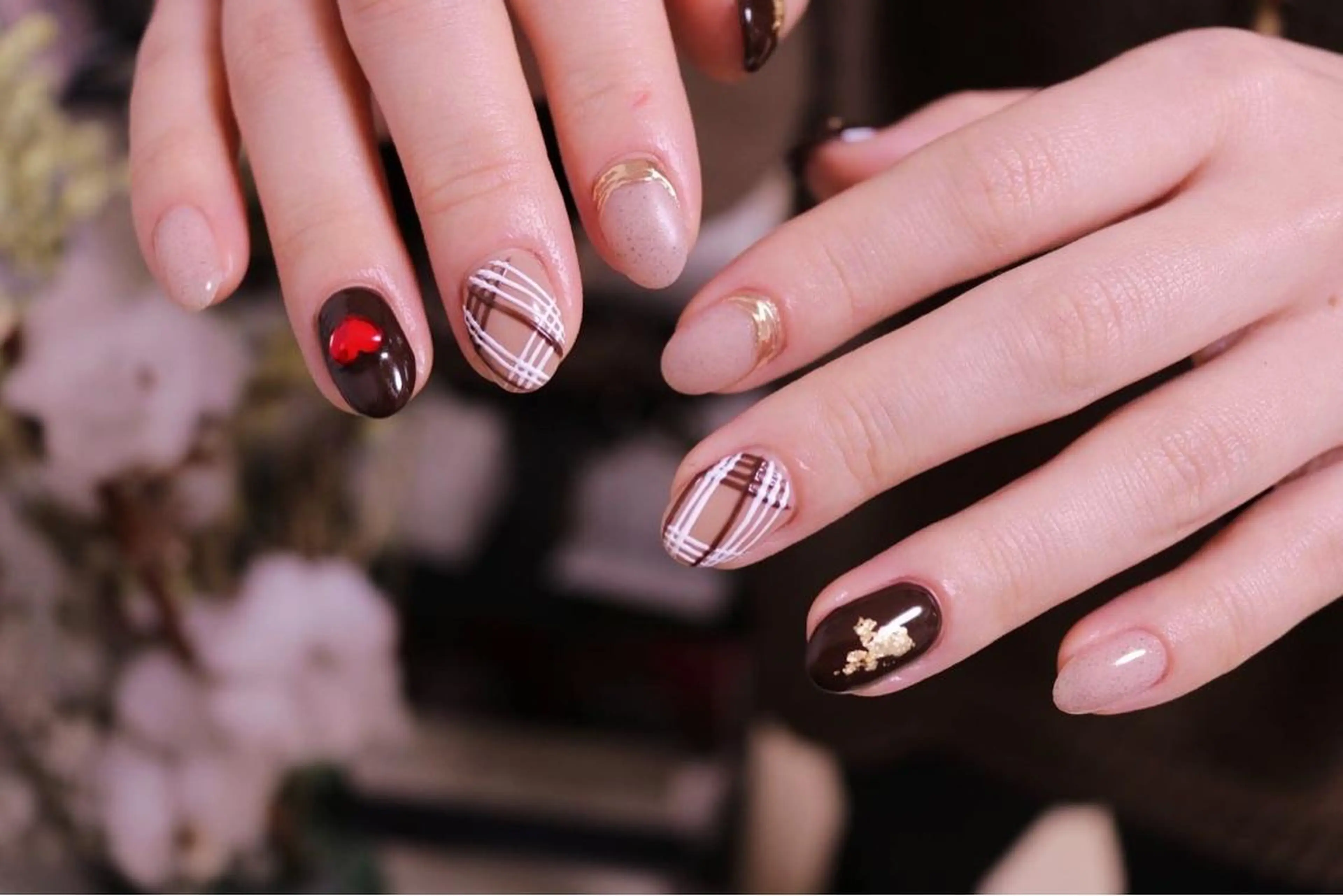 ネイル 長さ出し ジェルネイル 韓国ネイル 持ち込み ニュアンスネイル ハンドネイル MH Nailのネイルデザイン