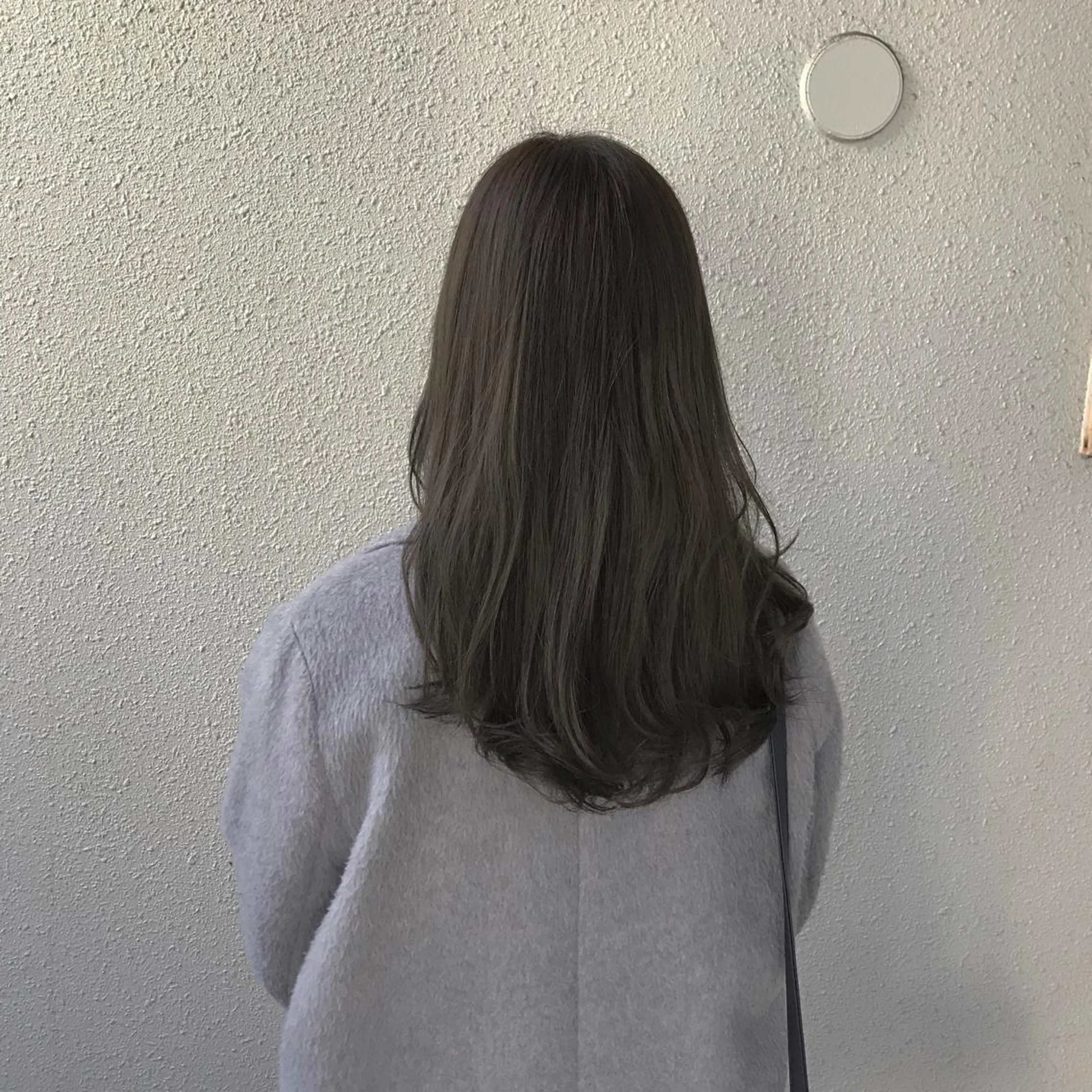 セミロング カラー アッシュ ダブルカラー インナーカラー/天神 ブリーチ/吉田のヘアスタイル