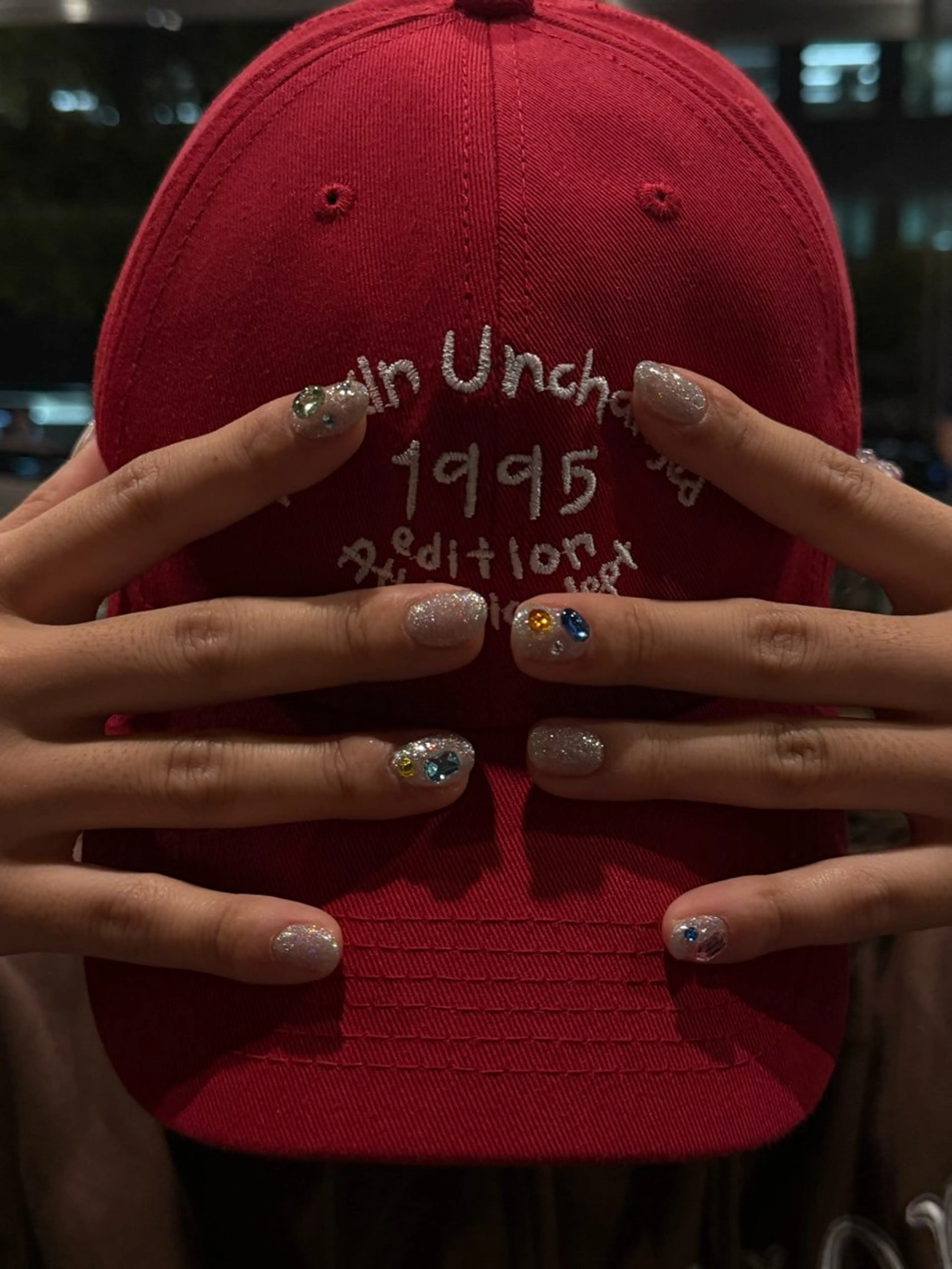 ネイル ジェルネイル 氷ネイル・うるうるネイル キラキラネイル 韓国ネイル マグネットネイル 本町NailUsaM imi KEINAのネイルデザイン