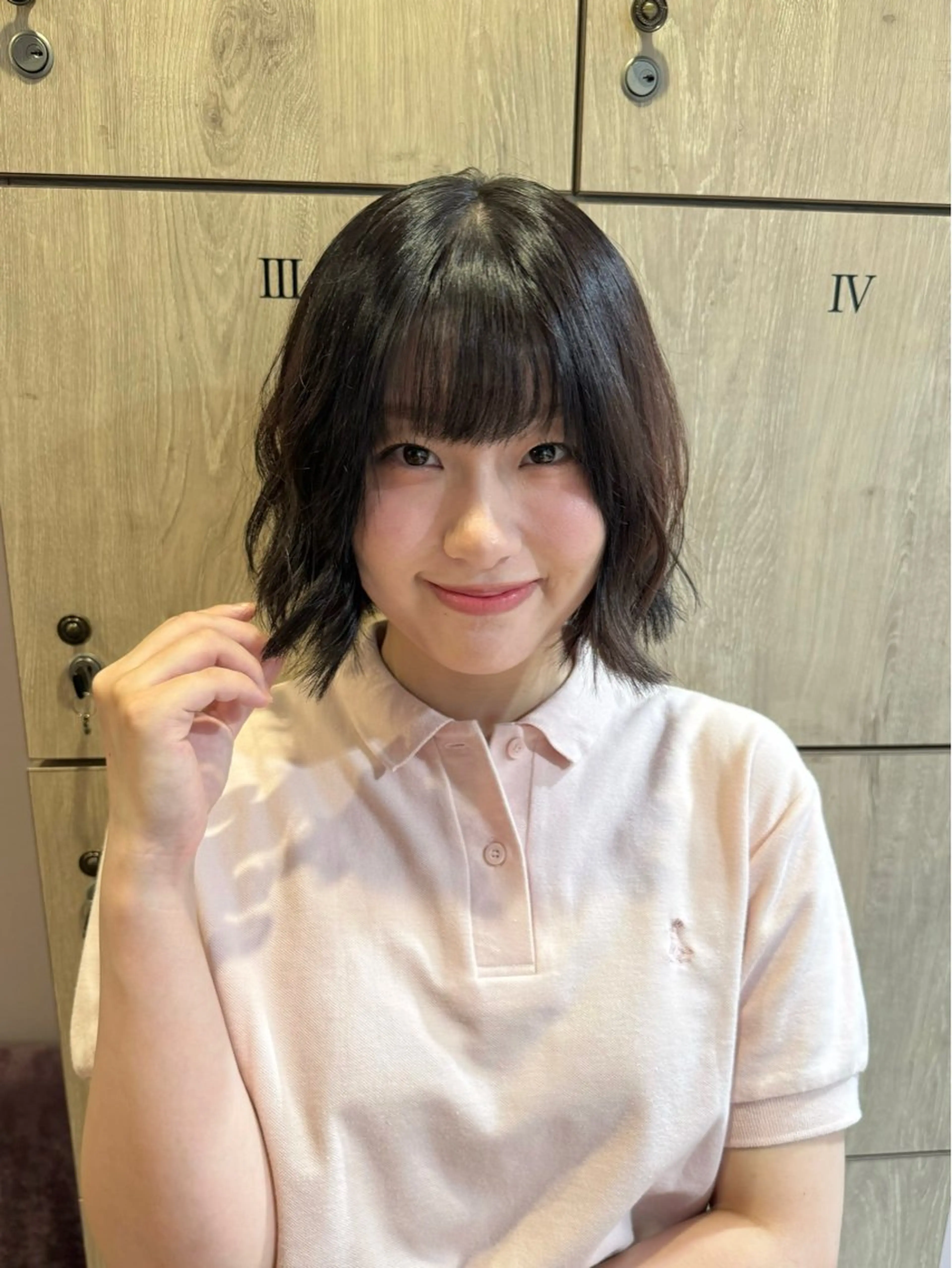 ショート カラー なつき/ 艶カラー/縮毛矯正のヘアスタイル