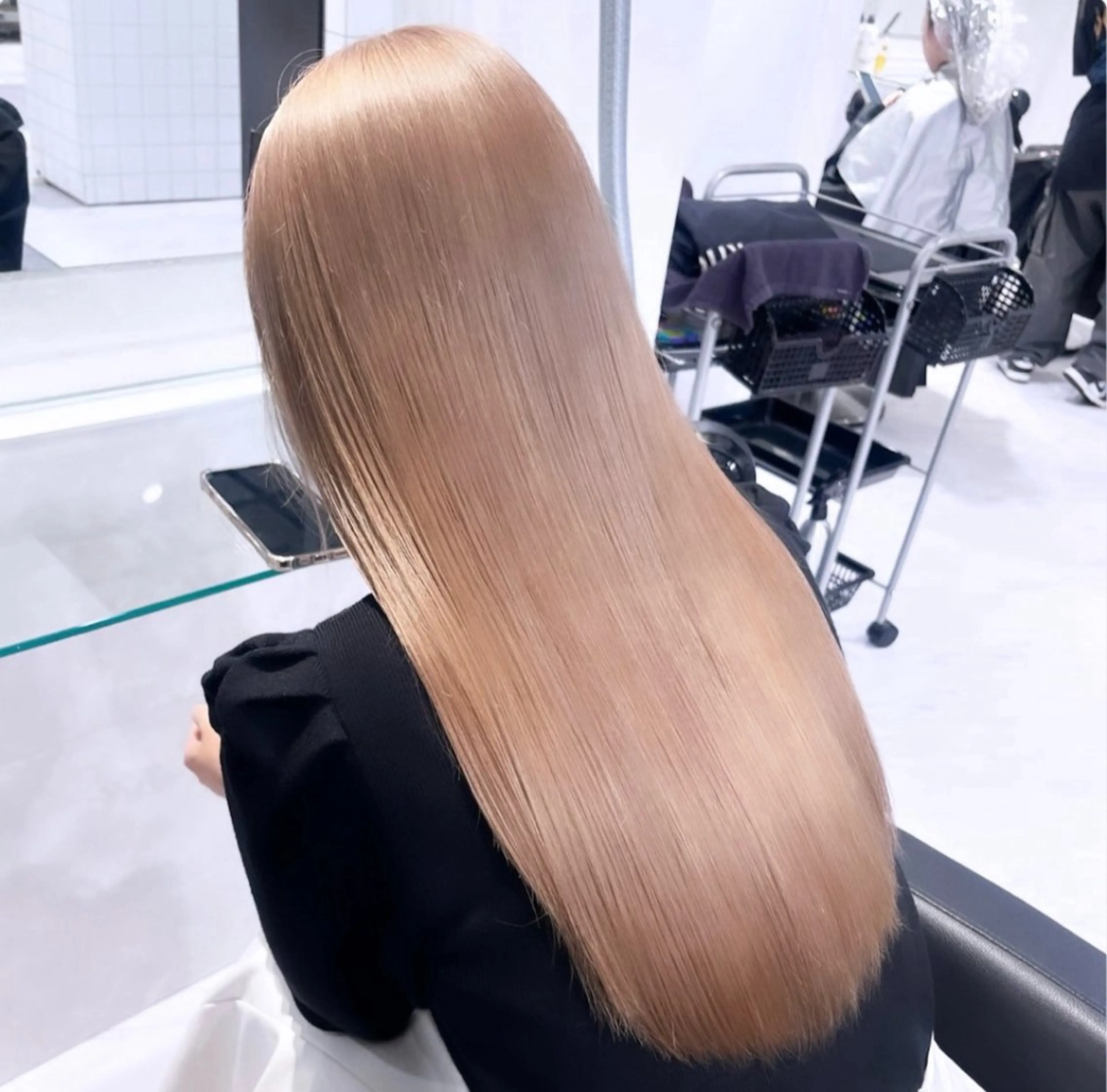 ロング カラー ヘアカラー トリートメント ヘッドスパ ヘアセット 🫧うる艶トレンド 🫧透明感カラーのヘアスタイル